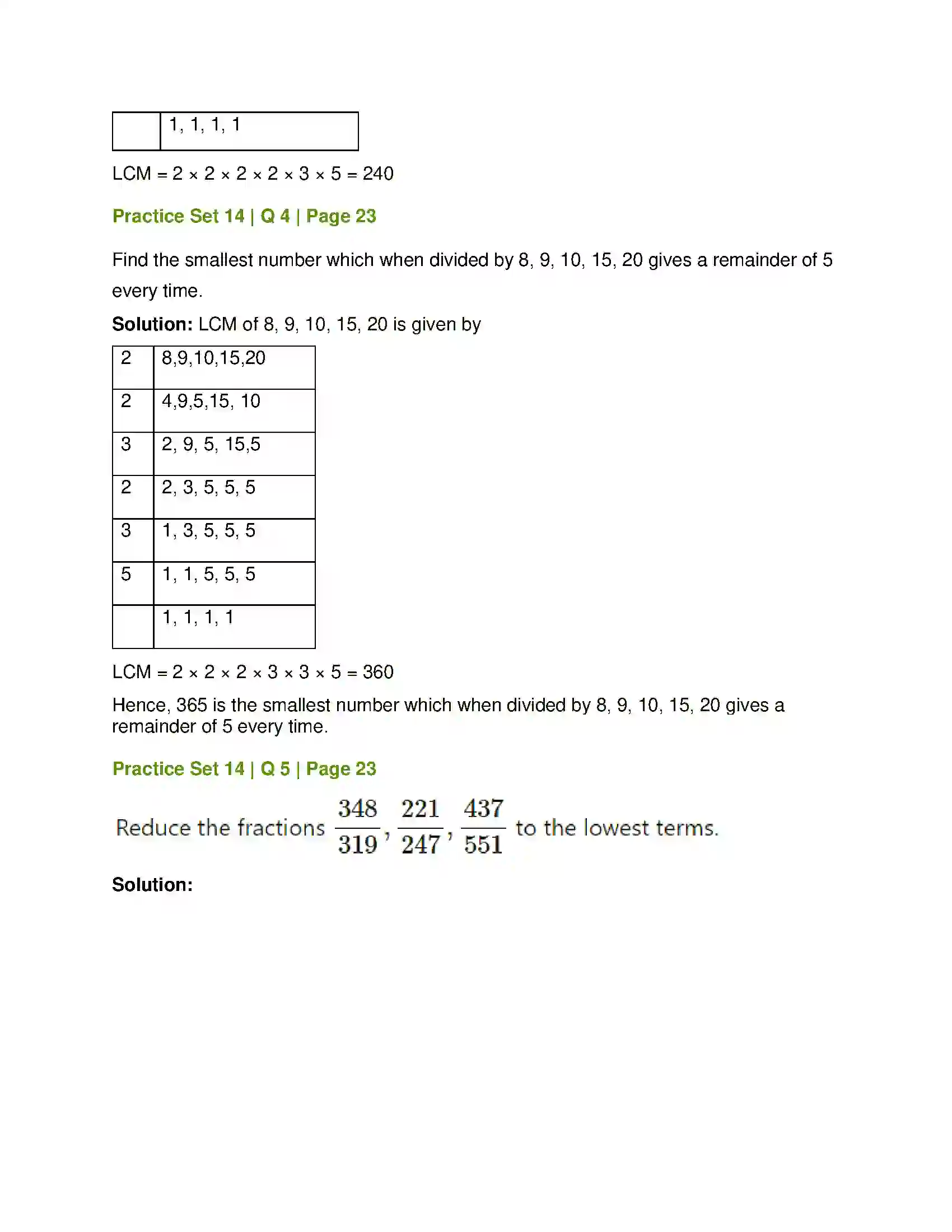 Maharashtra Board Class 7th Mathematics HCF and LCM Solution 18