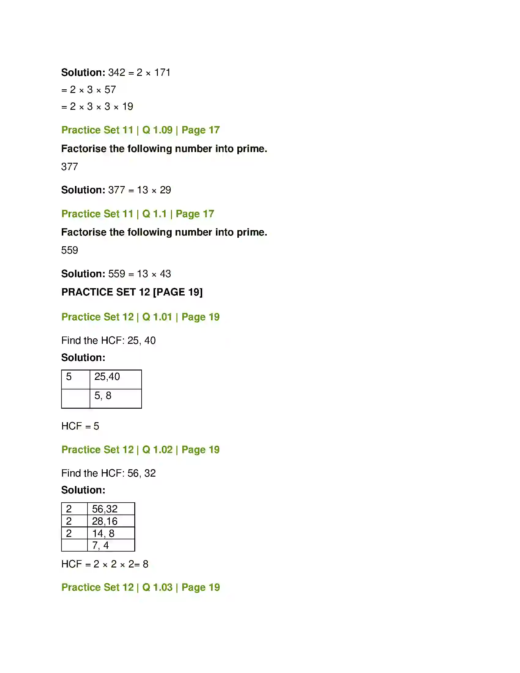 Maharashtra Board Class 7th Mathematics HCF and LCM Solution 4