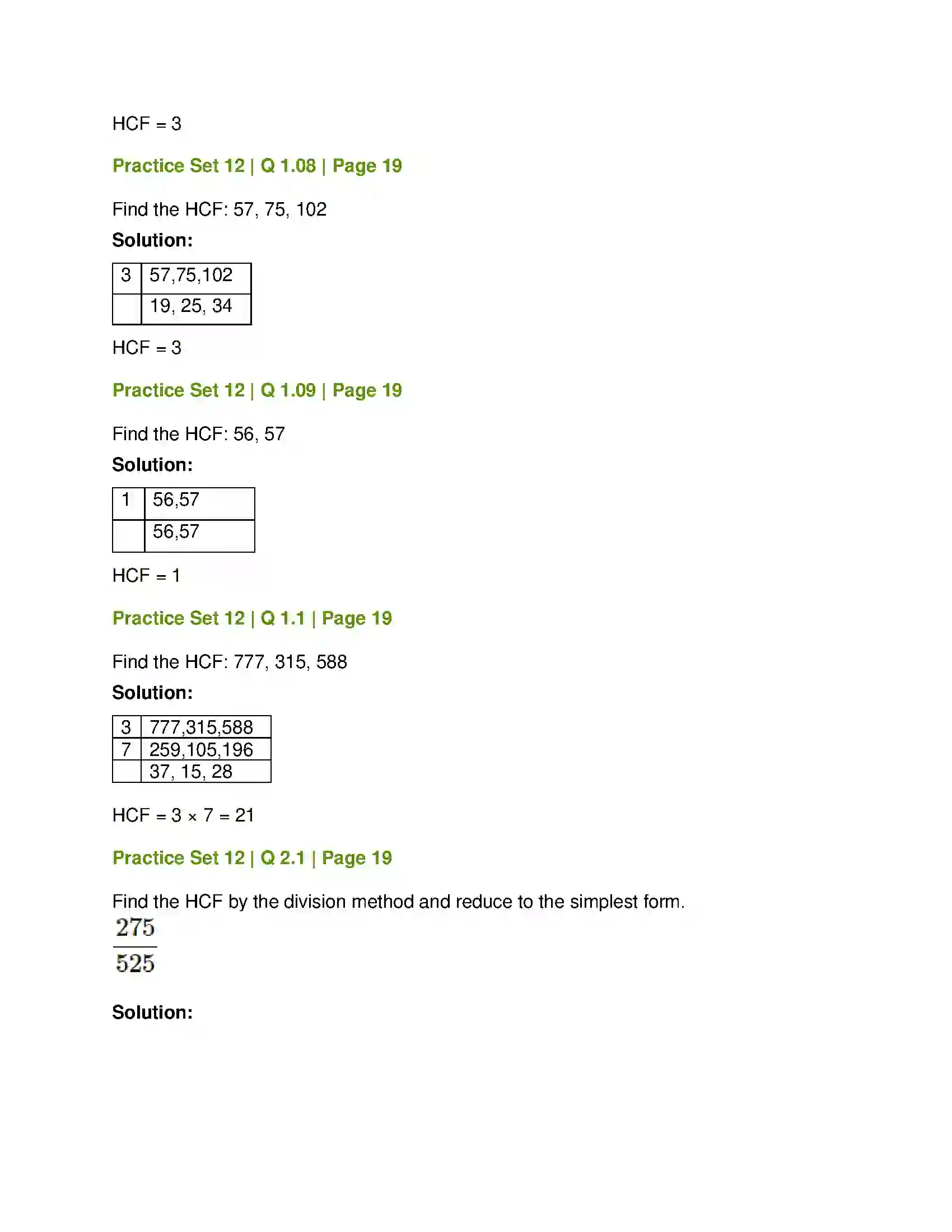 Maharashtra Board Class 7th Mathematics HCF and LCM Solution 6