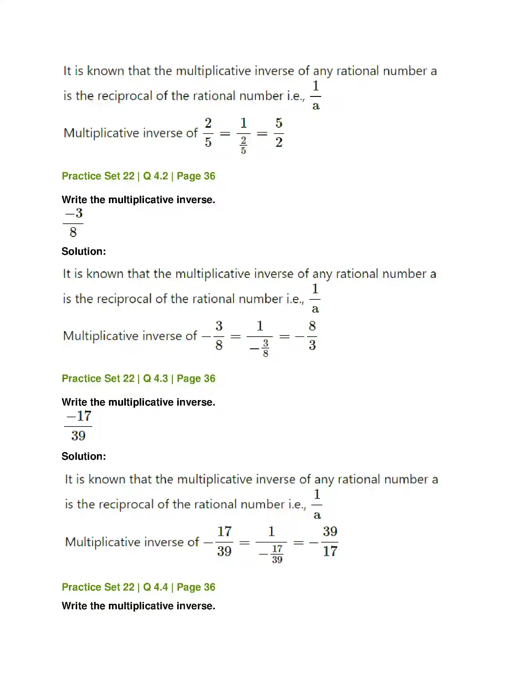 Maharashtra Board Class 7th Mathematics Operations on Rational Numbers Solution 10