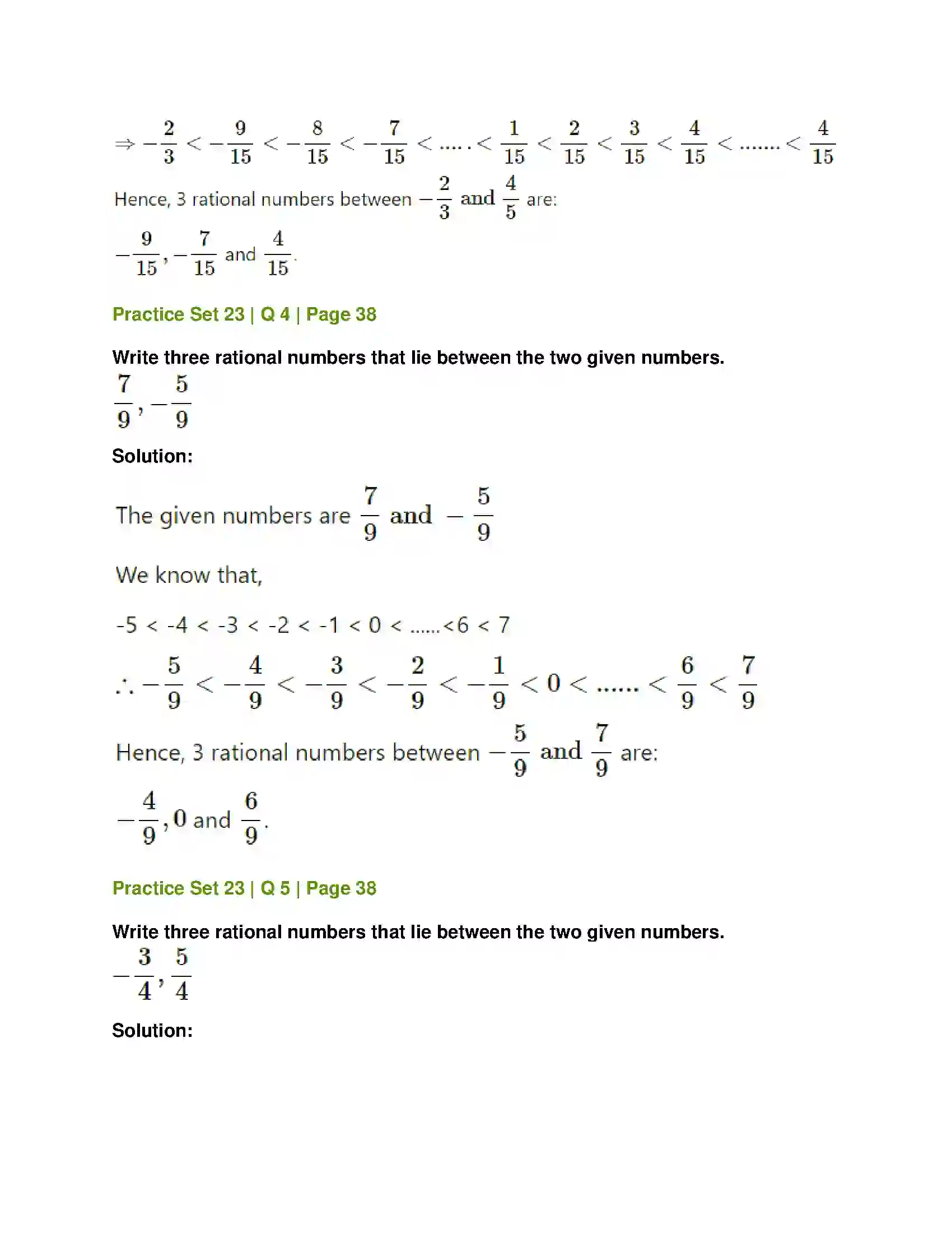 Maharashtra Board Class 7th Mathematics Operations on Rational Numbers Solution 20