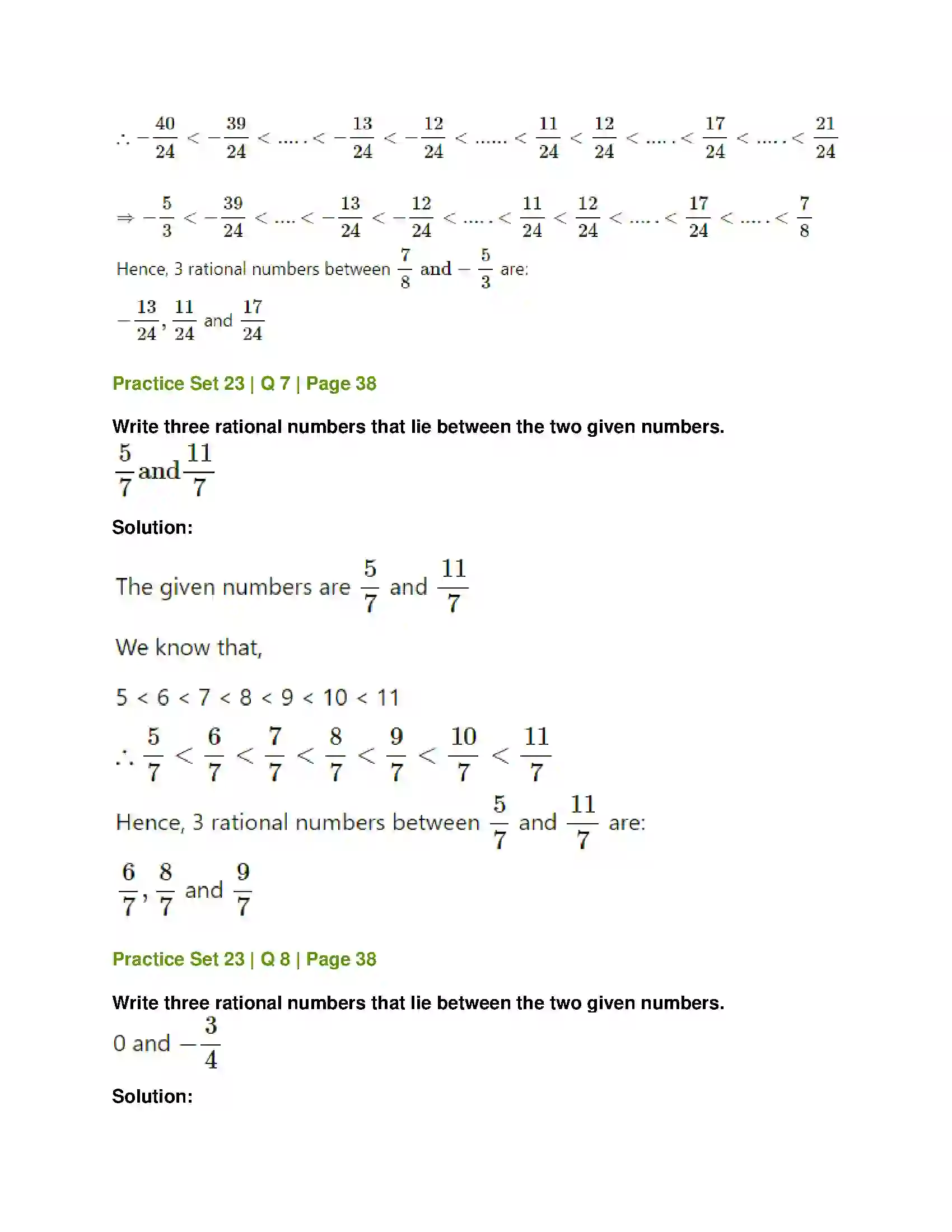 Maharashtra Board Class 7th Mathematics Operations on Rational Numbers Solution 22