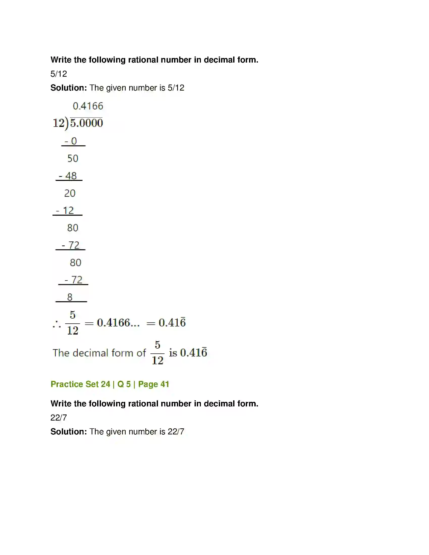 Maharashtra Board Class 7th Mathematics Operations on Rational Numbers Solution 26