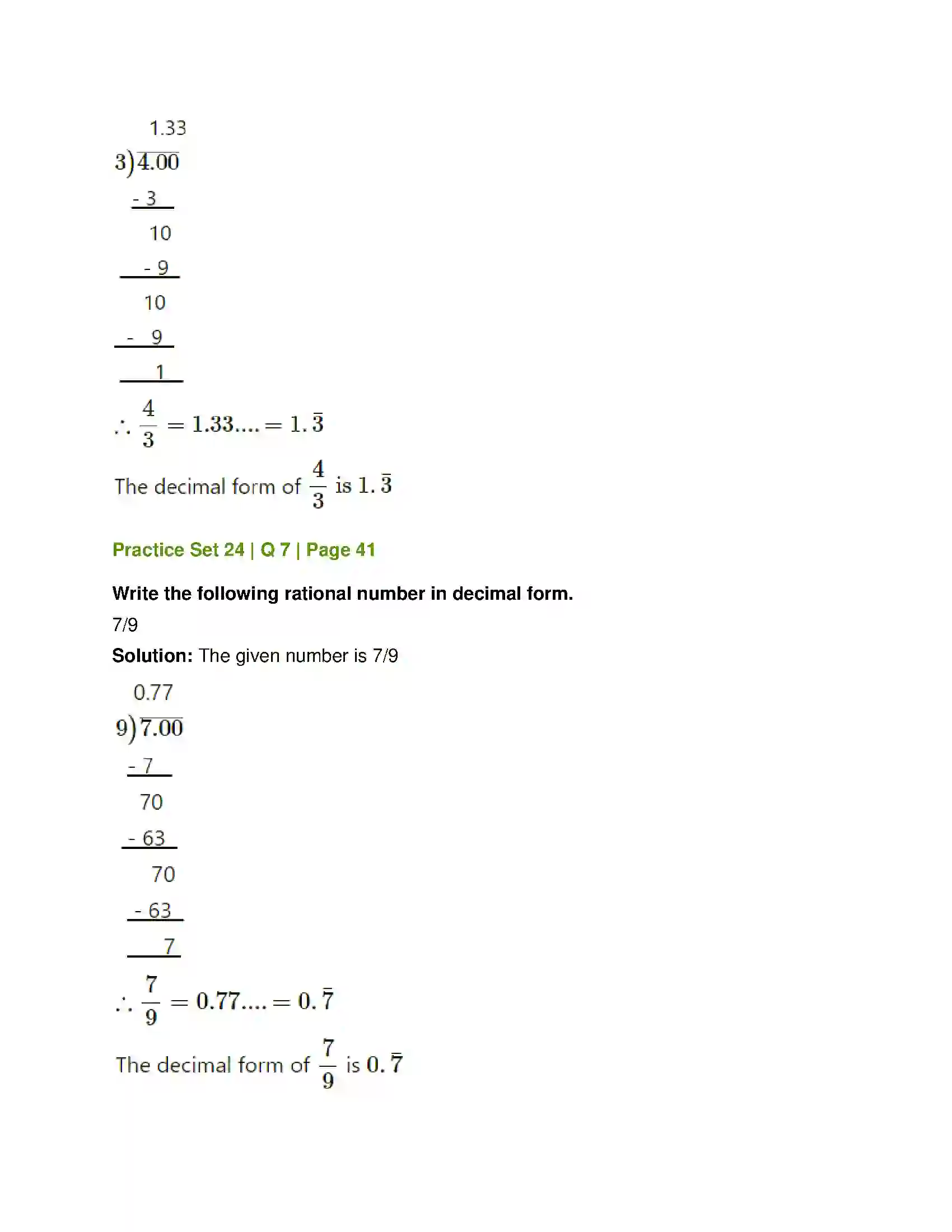 Maharashtra Board Class 7th Mathematics Operations on Rational Numbers Solution 28