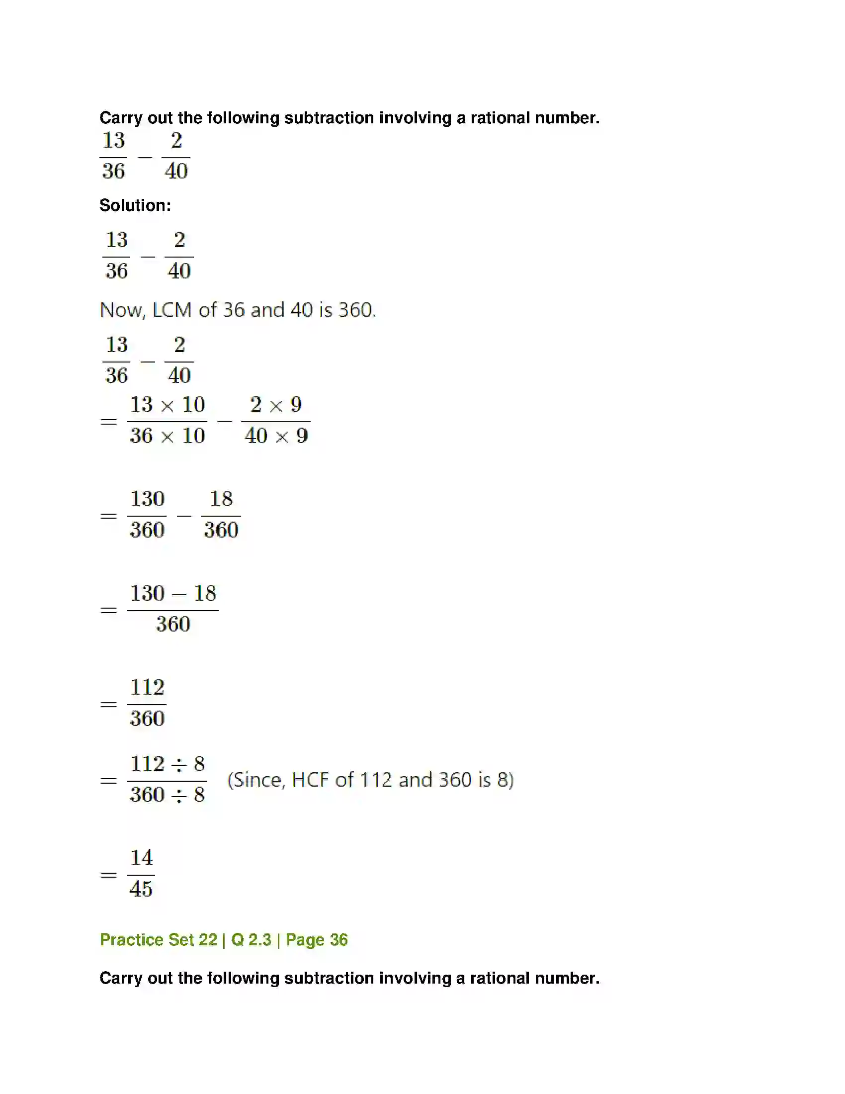 Maharashtra Board Class 7th Mathematics Operations on Rational Numbers Solution 5