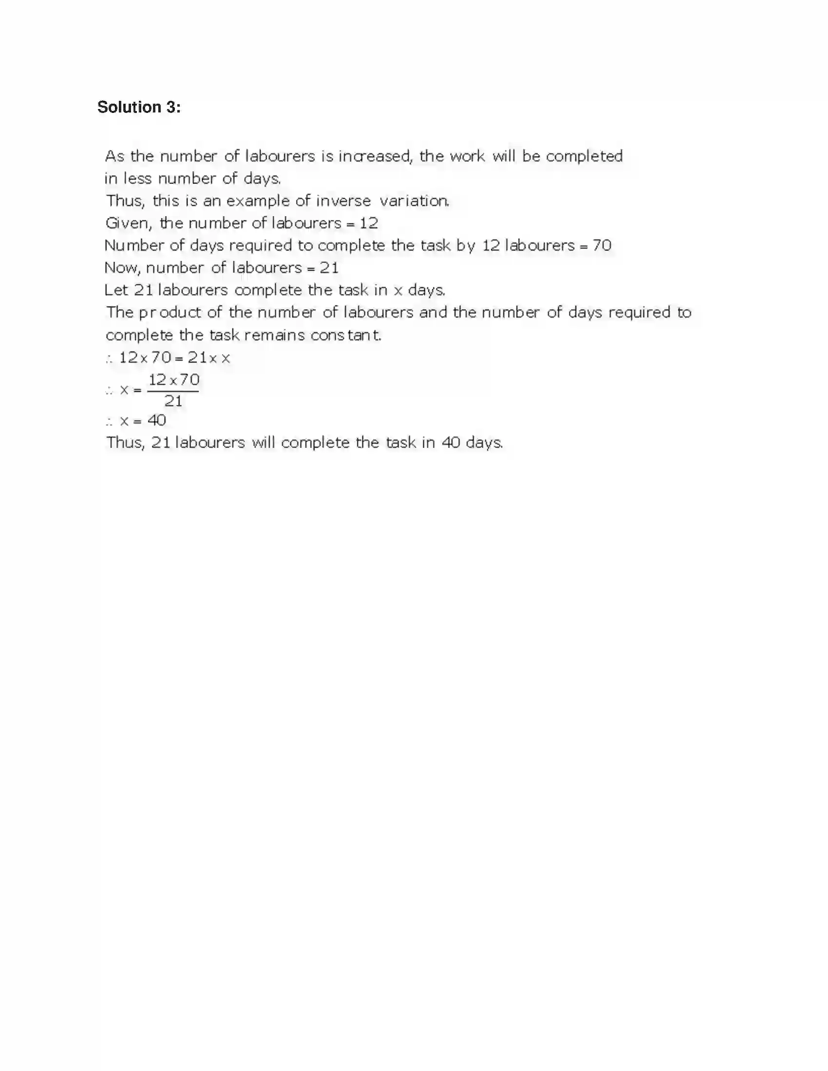 Maharashtra Board Class 7th Mathematics Variation Solution 5
