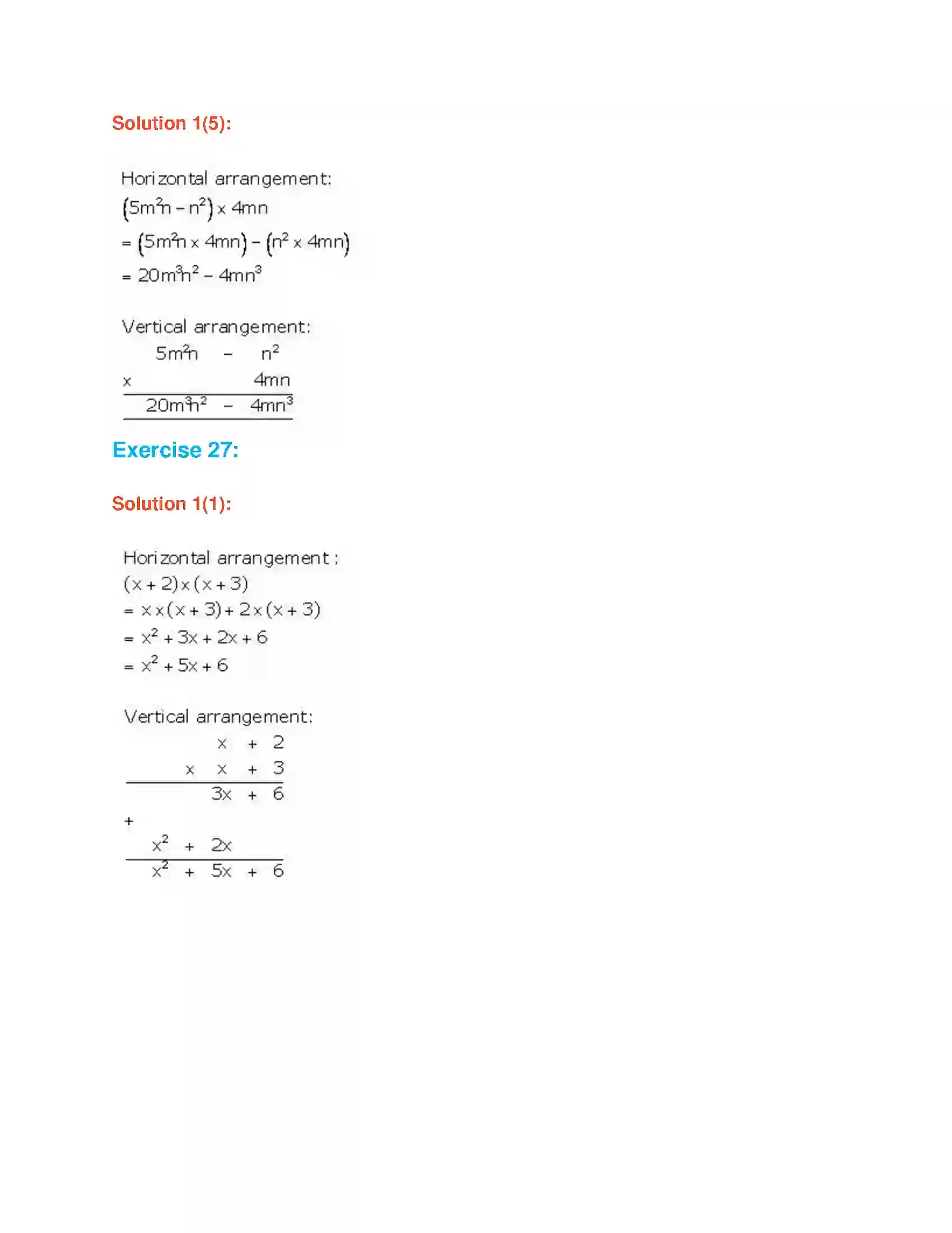 Maharashtra Board Class 7th Mathematics Product of Algebraic Expressions Solution 5