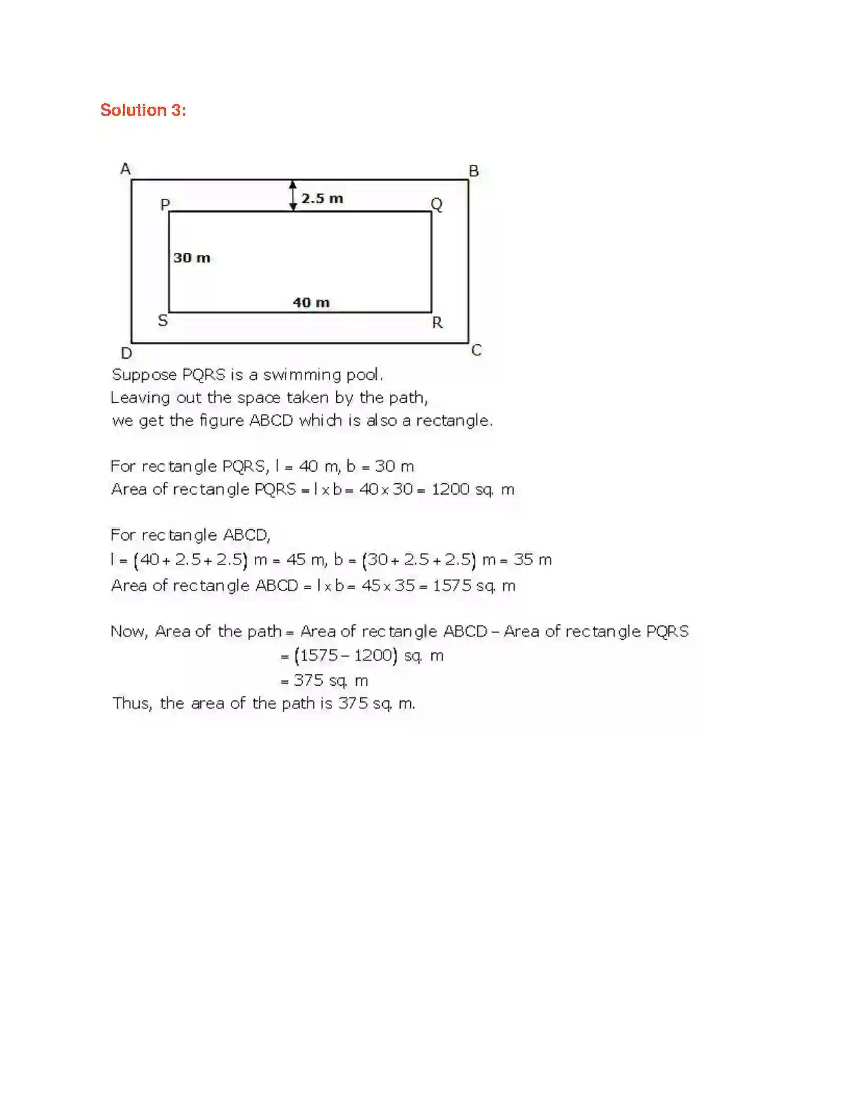 Maharashtra Board Class 7th Mathematics Area Solution 11