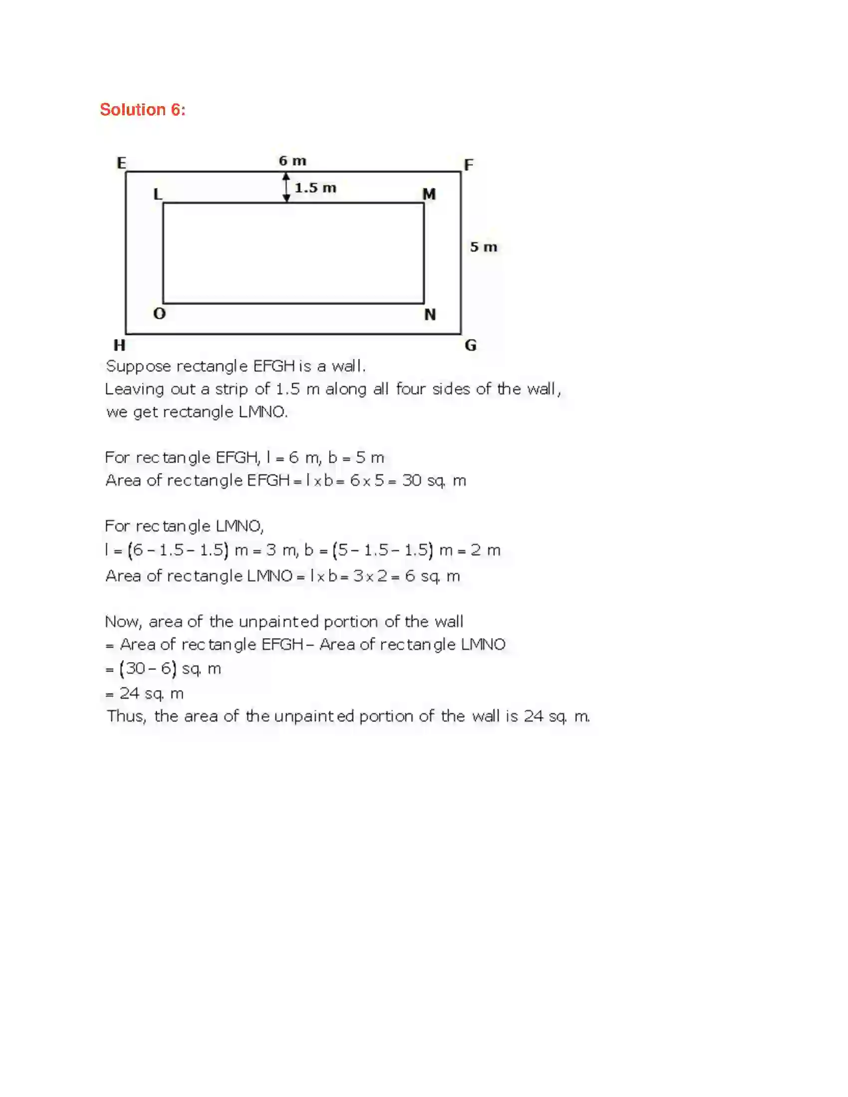 Maharashtra Board Class 7th Mathematics Area Solution 14