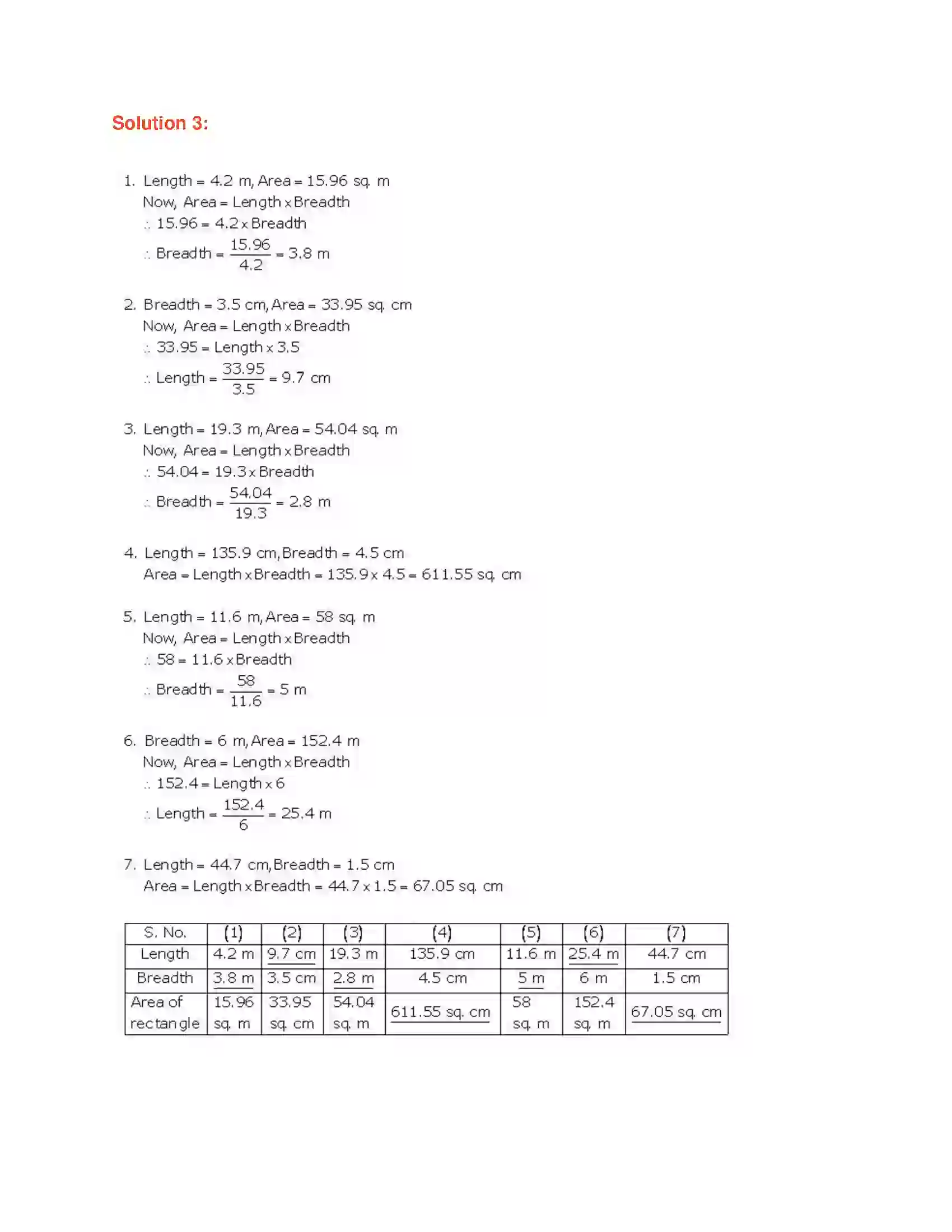 Maharashtra Board Class 7th Mathematics Area Solution 8