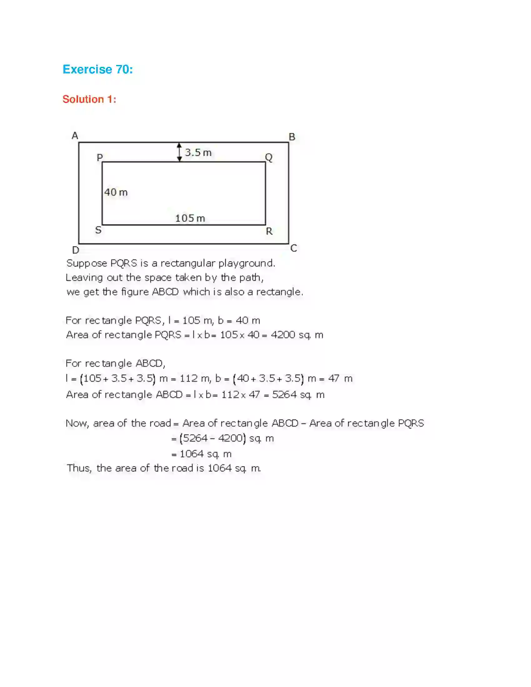 Maharashtra Board Class 7th Mathematics Area Solution 9