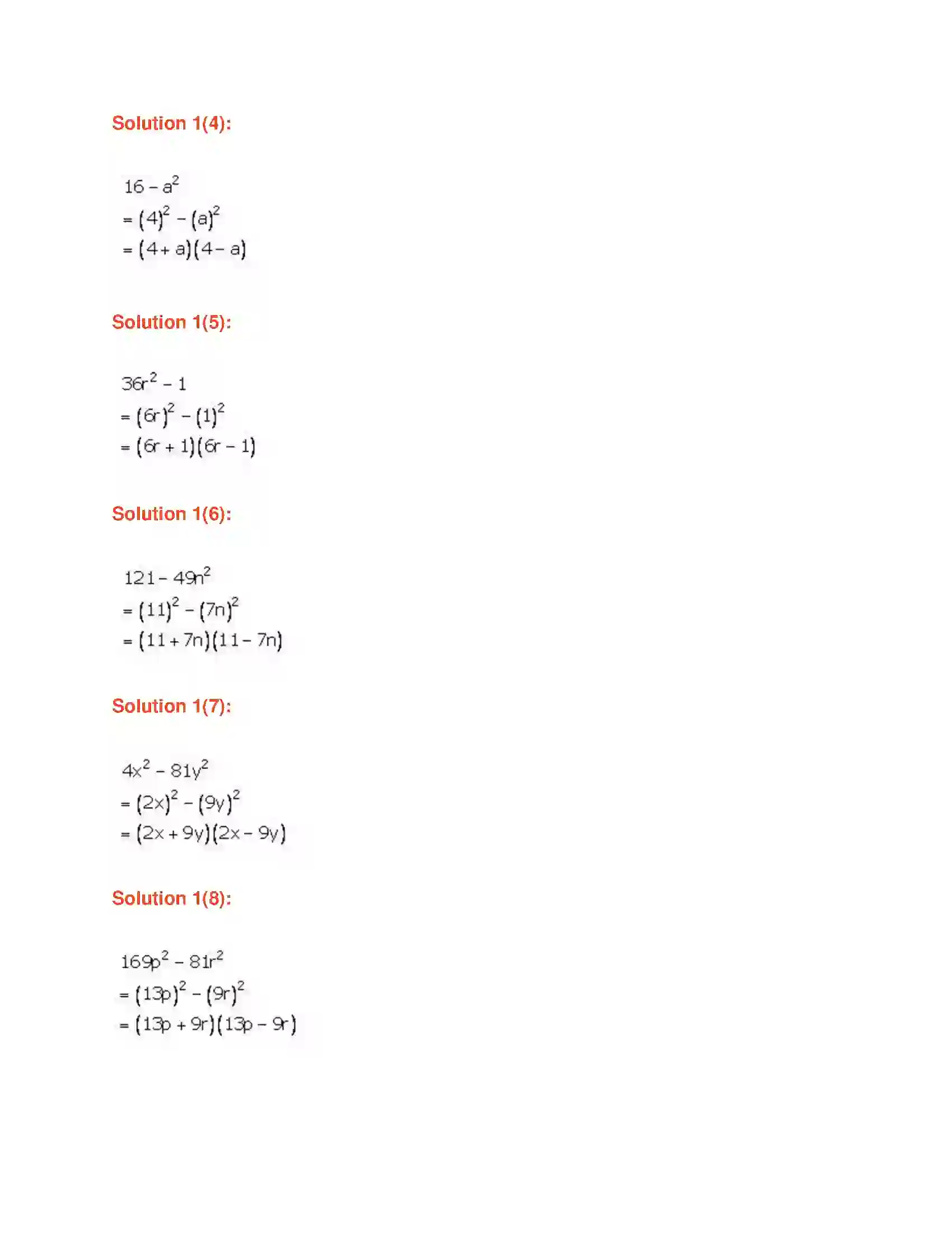 Maharashtra Board Class 7th Mathematics Factors of Algebraic Expressions Solution 10