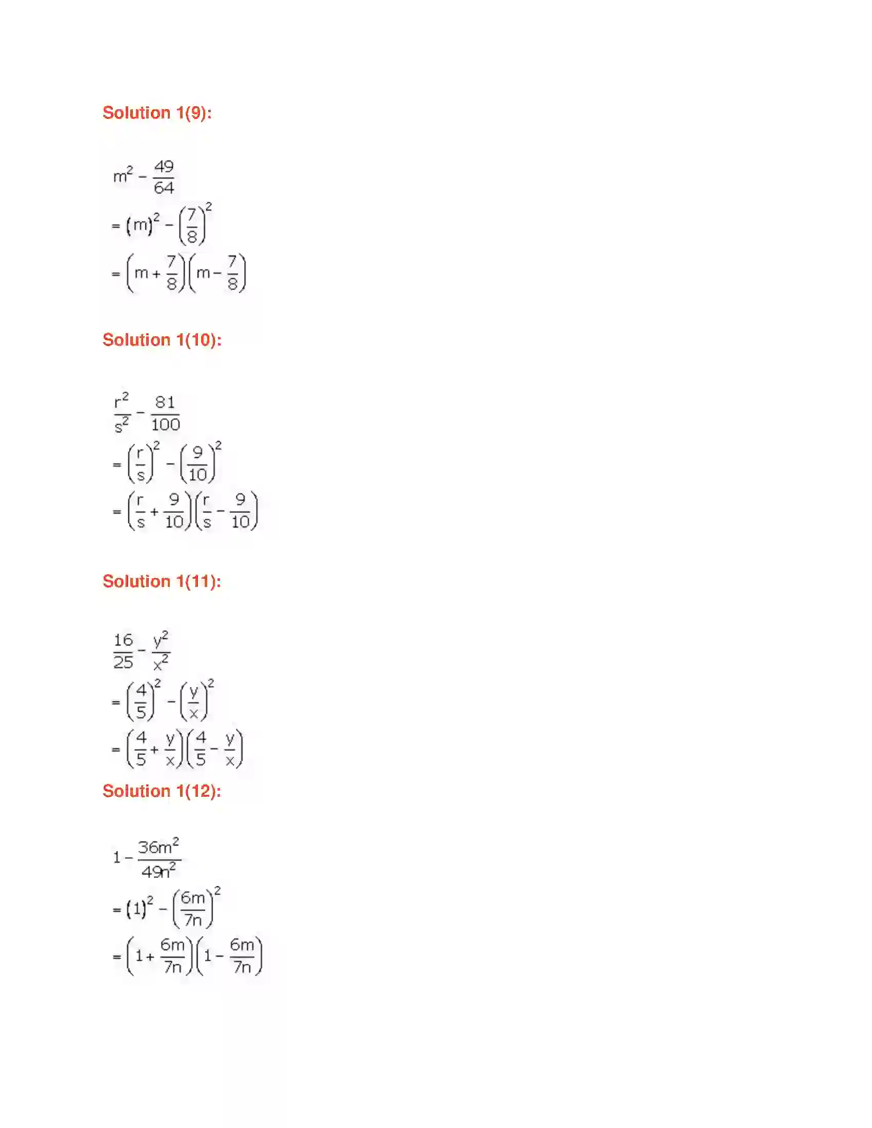 Maharashtra Board Class 7th Mathematics Factors of Algebraic Expressions Solution 11