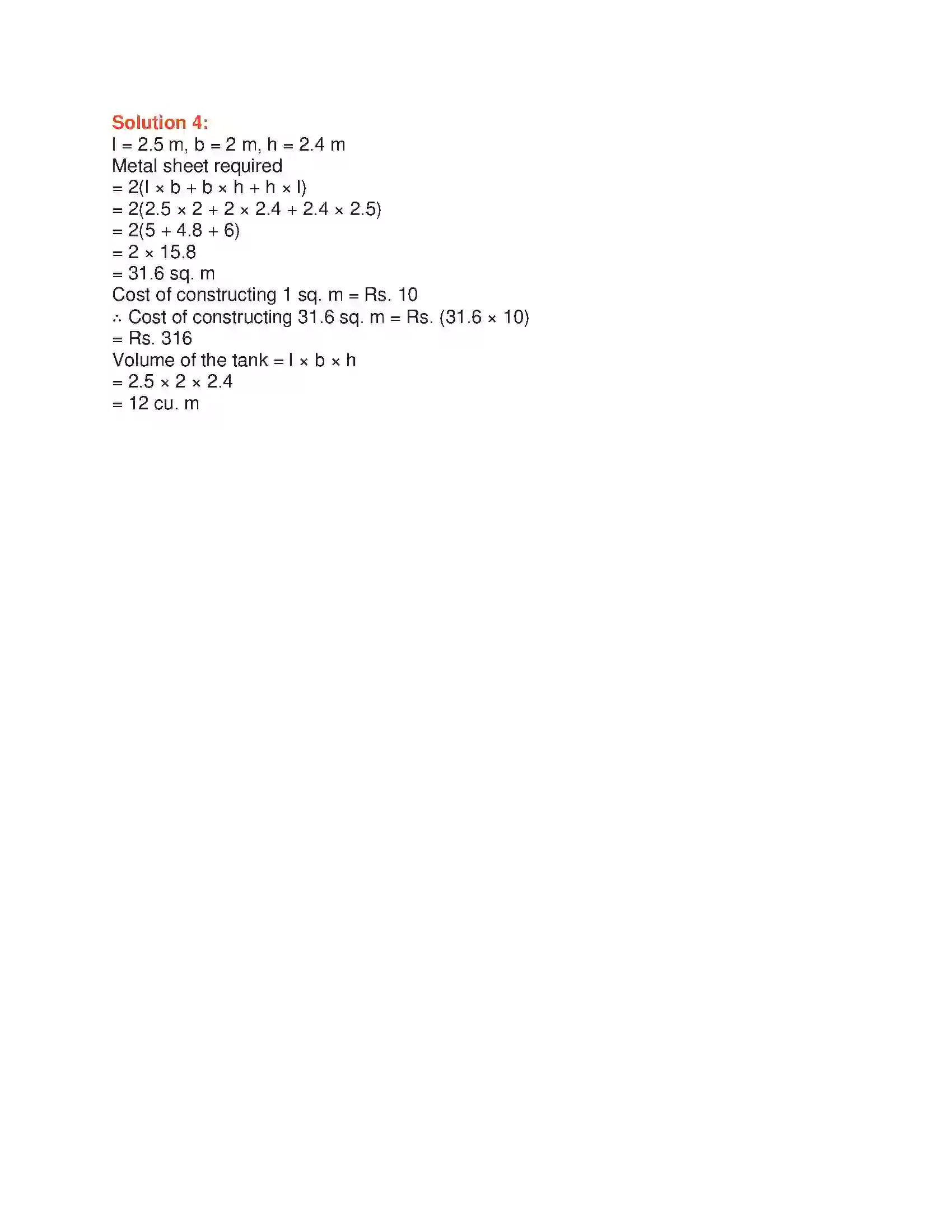 Maharashtra Board Class 7th Mathematics Volume and Surface Area Solution 10