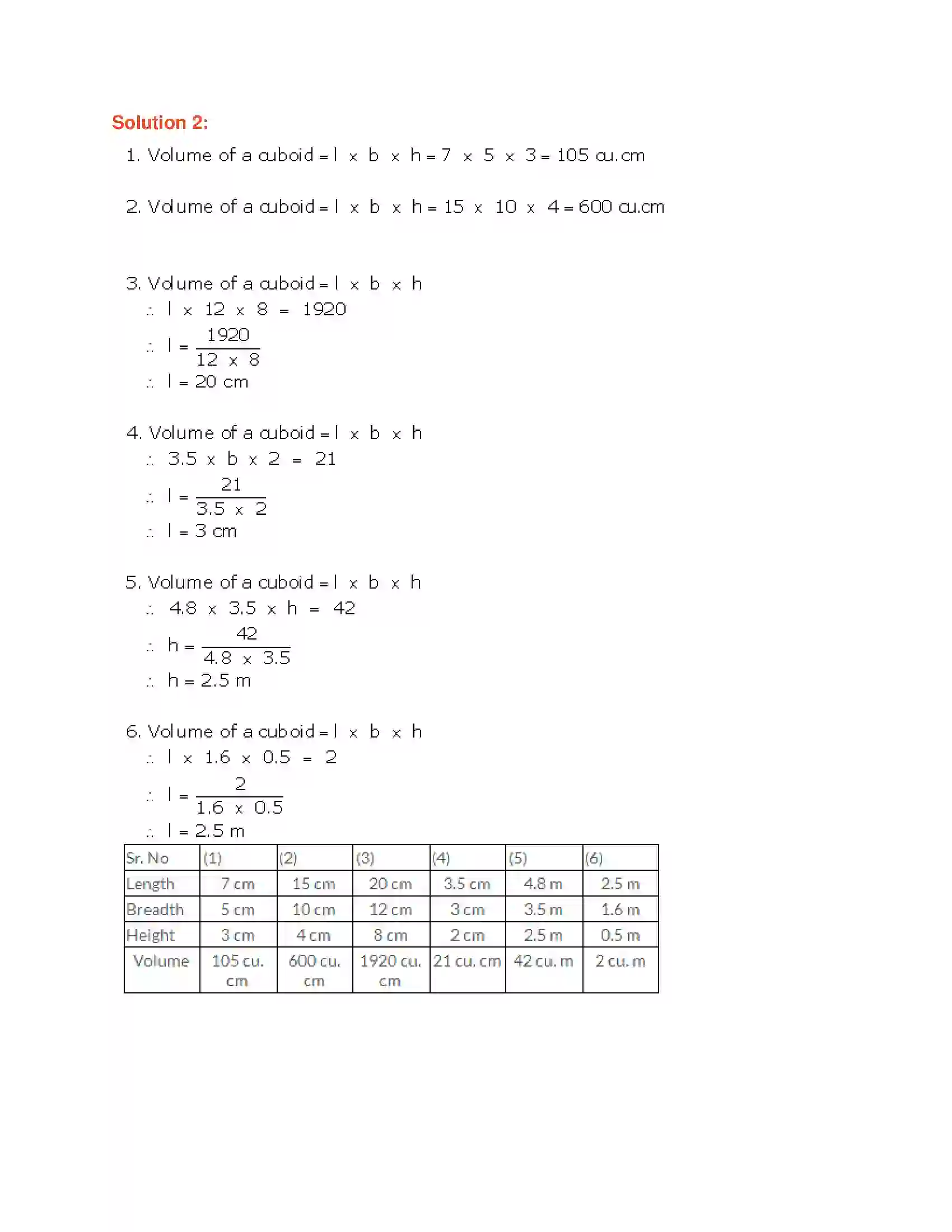 Maharashtra Board Class 7th Mathematics Volume and Surface Area Solution 7