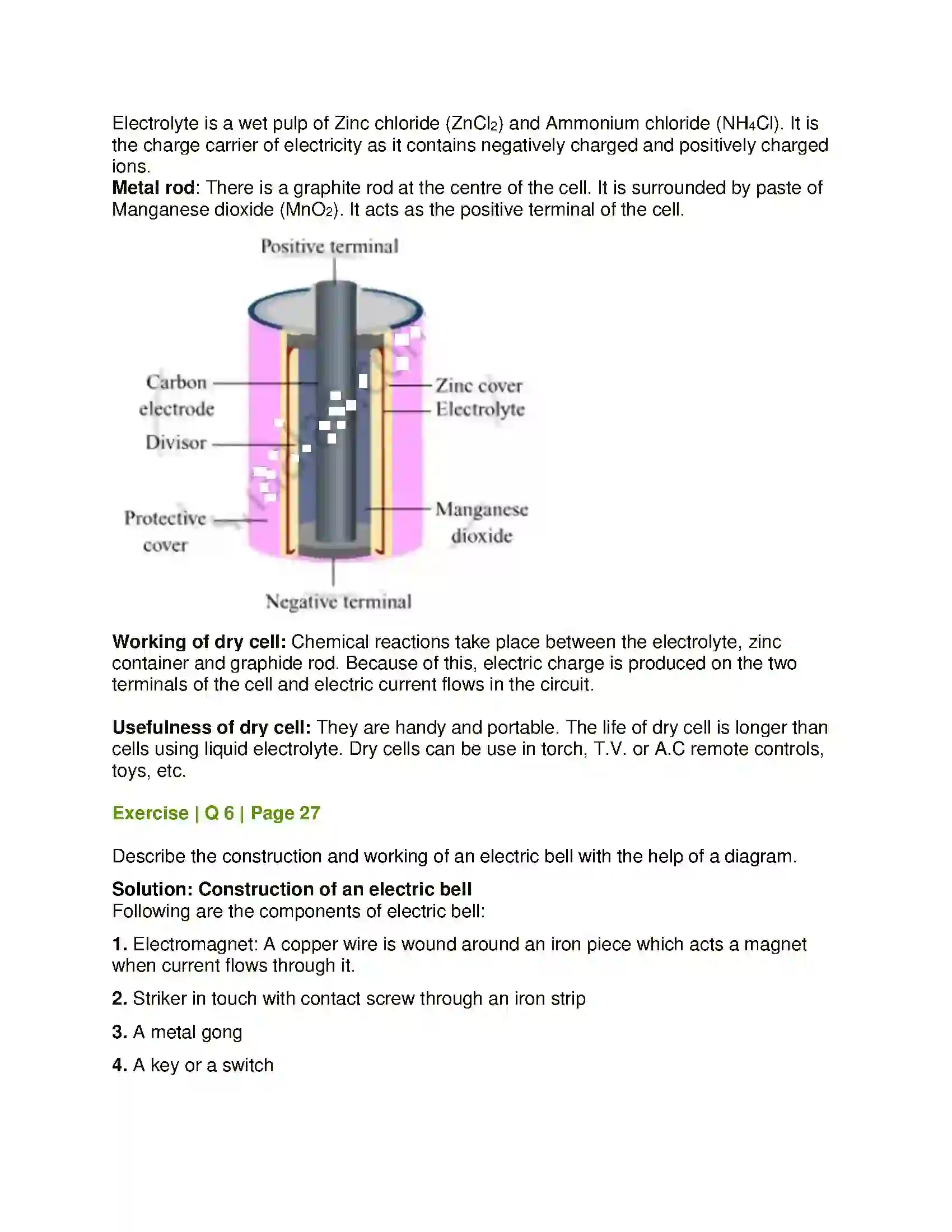 Maharashtra Board Class 8th General Science Current Electricity and Magnetism Solution 4