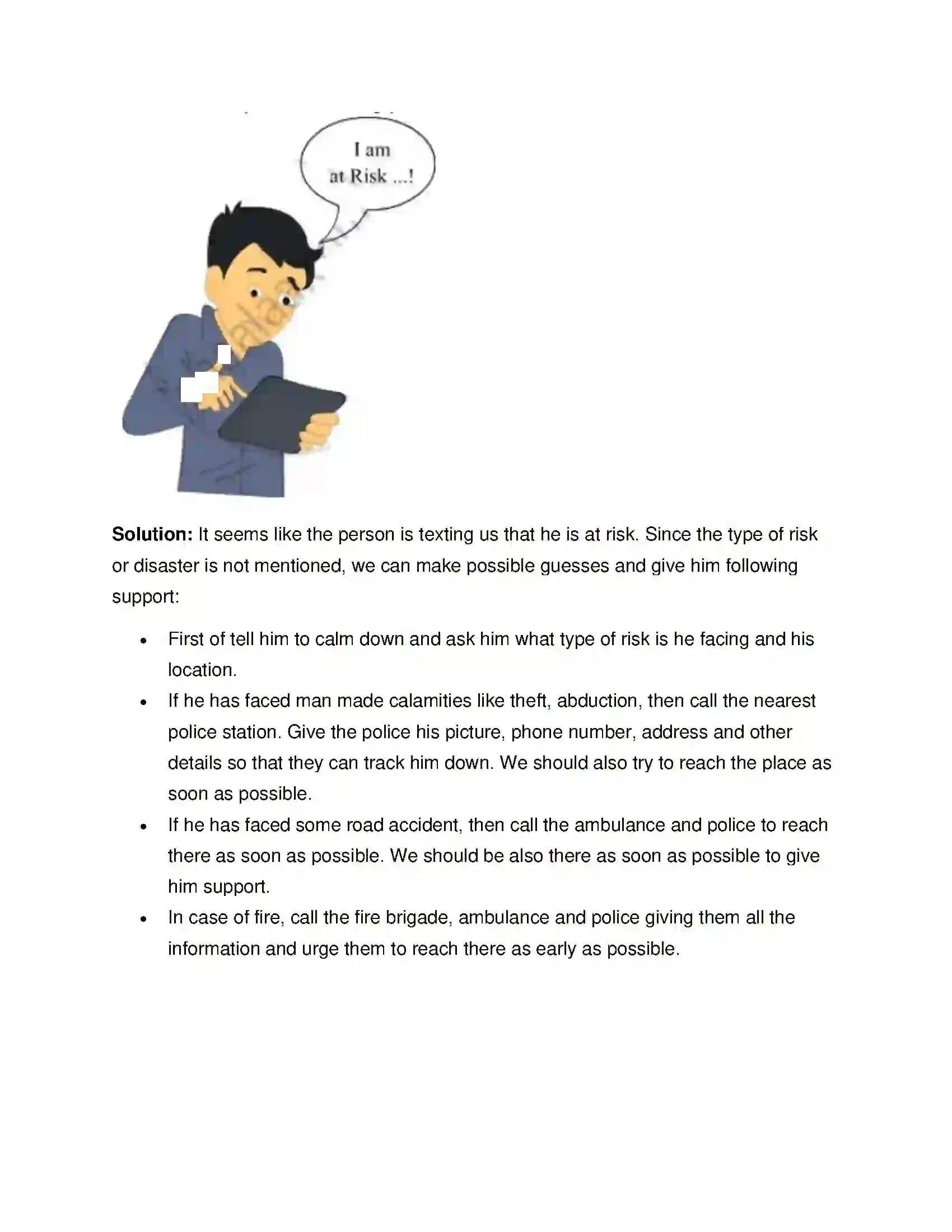 Maharashtra Board Class 8th General Science Disaster Management Solution 7