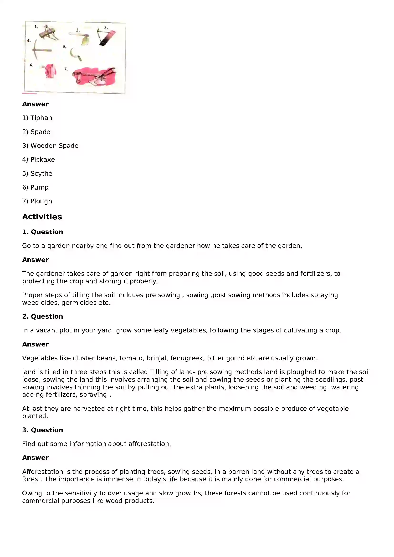 Maharashtra Board Class 8th General Science Agriculture Solution 4