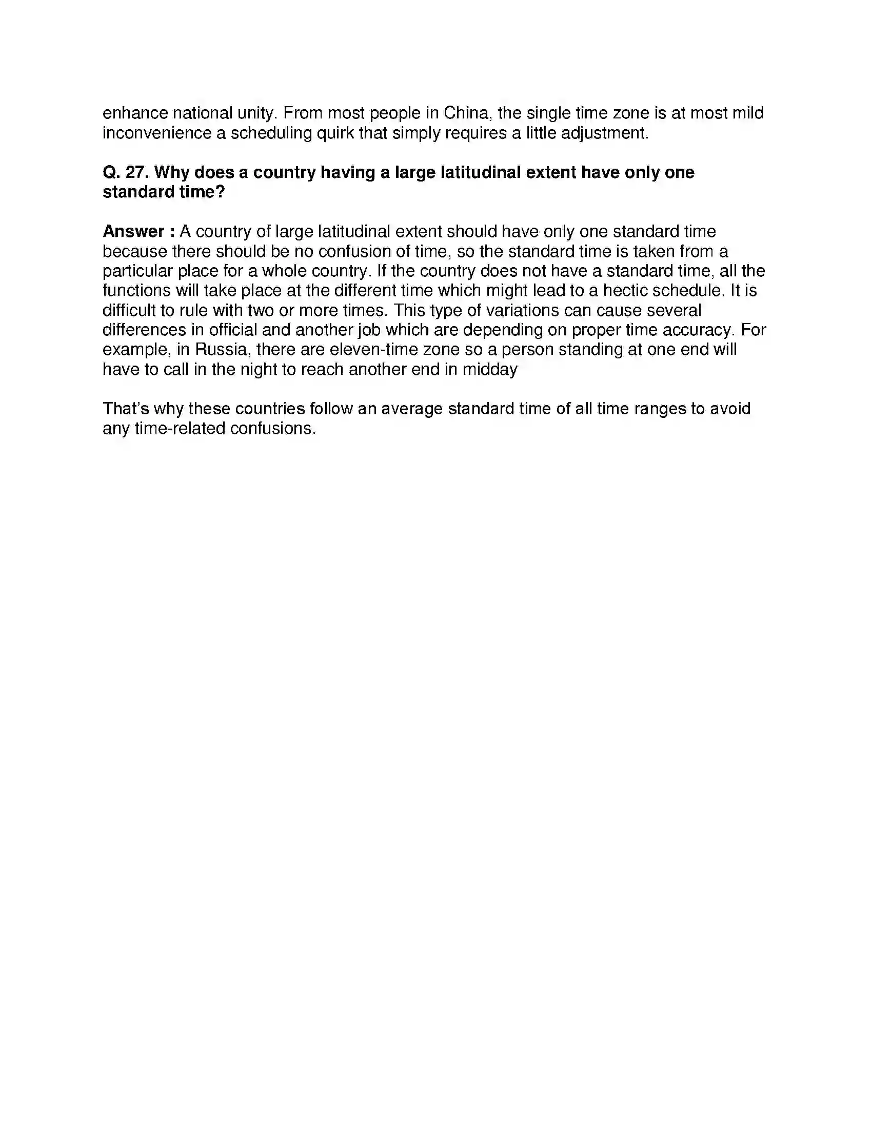 Maharashtra Board Class 8th Geography - English Medium Local Time and Standard Time Solution 14