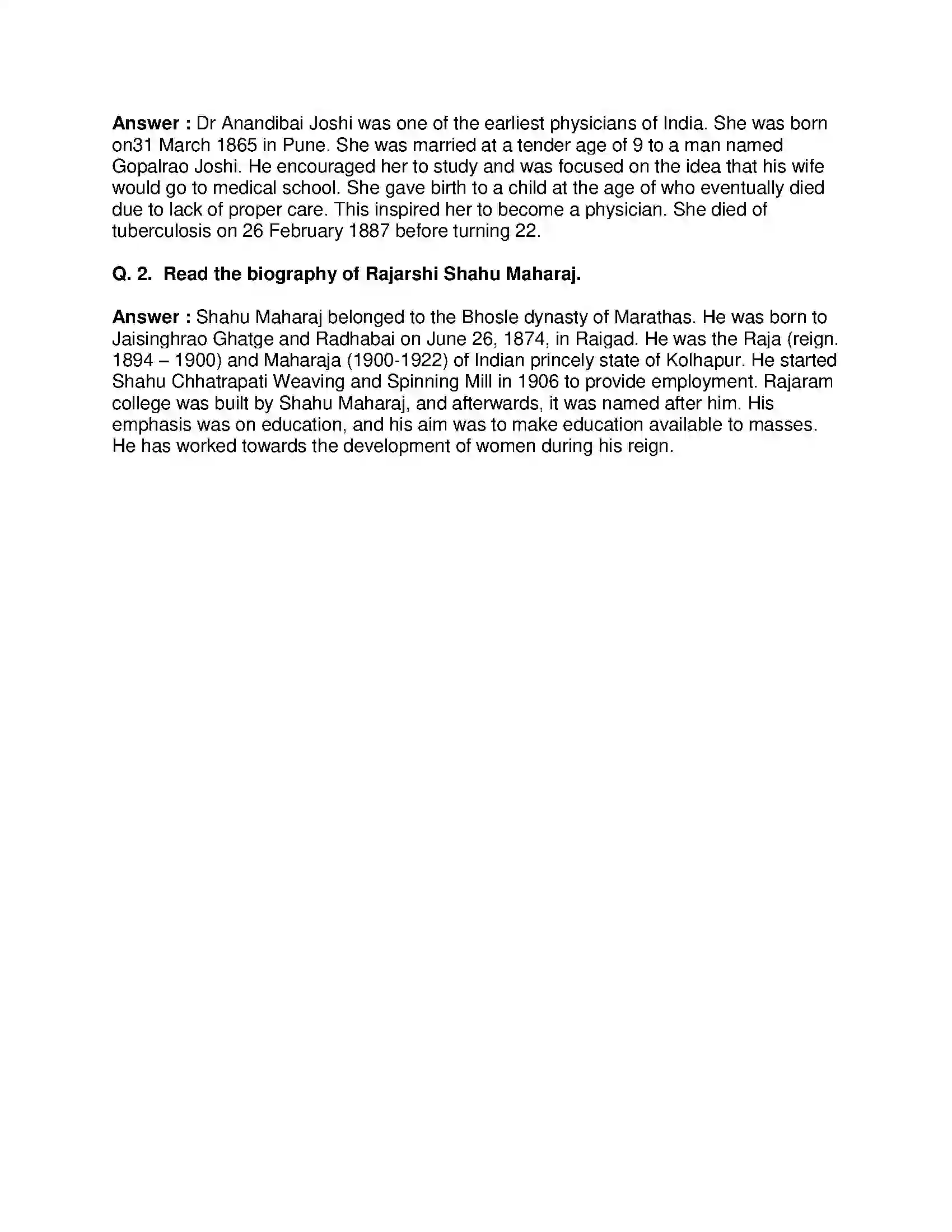 Maharashtra Board Class 8th History - English Medium Struggle for Equality Solution 6