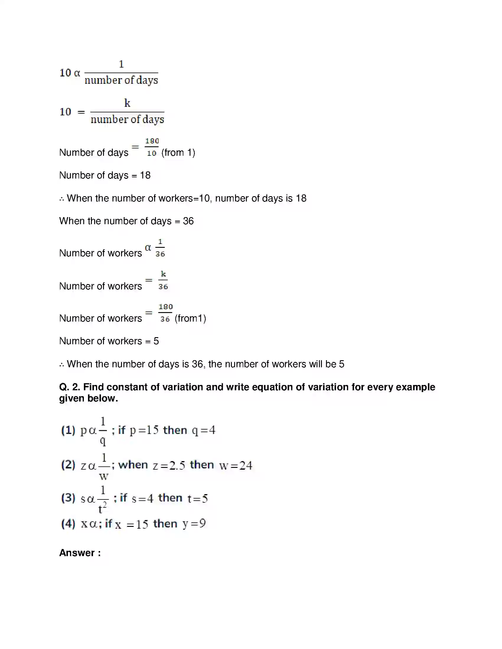 Maharashtra Board Class 8th Mathematics - English Medium Variation Solution 10