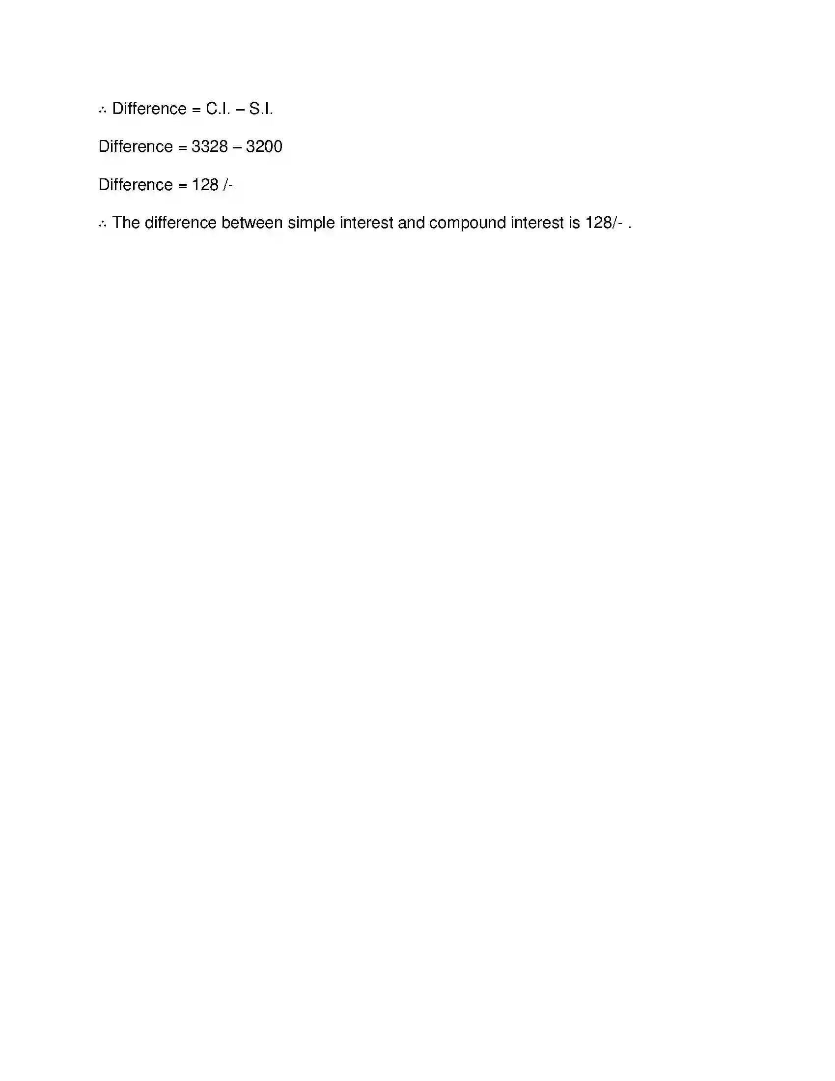 Maharashtra Board Class 8th Mathematics - English Medium Compound Interest Solution 10