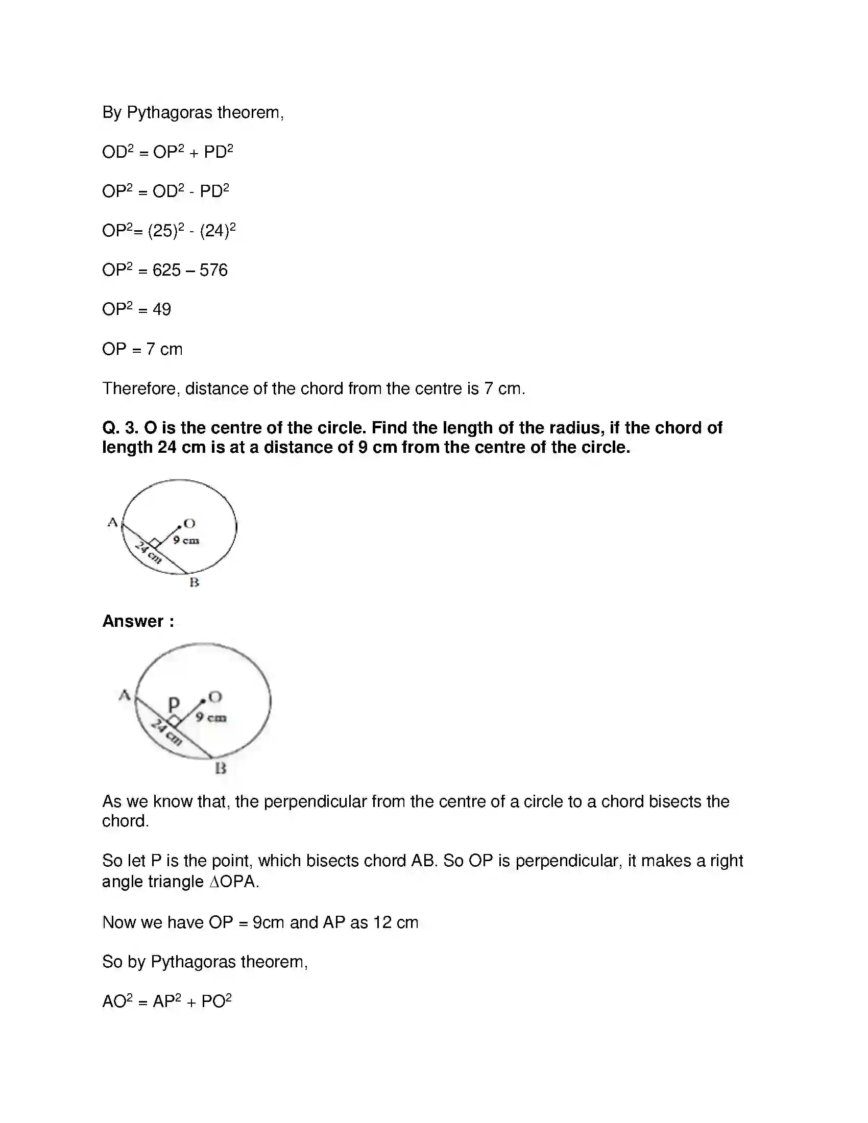 Maharashtra Board Class 8th Mathematics - English Medium Circle : Chord and Arc Solution 2