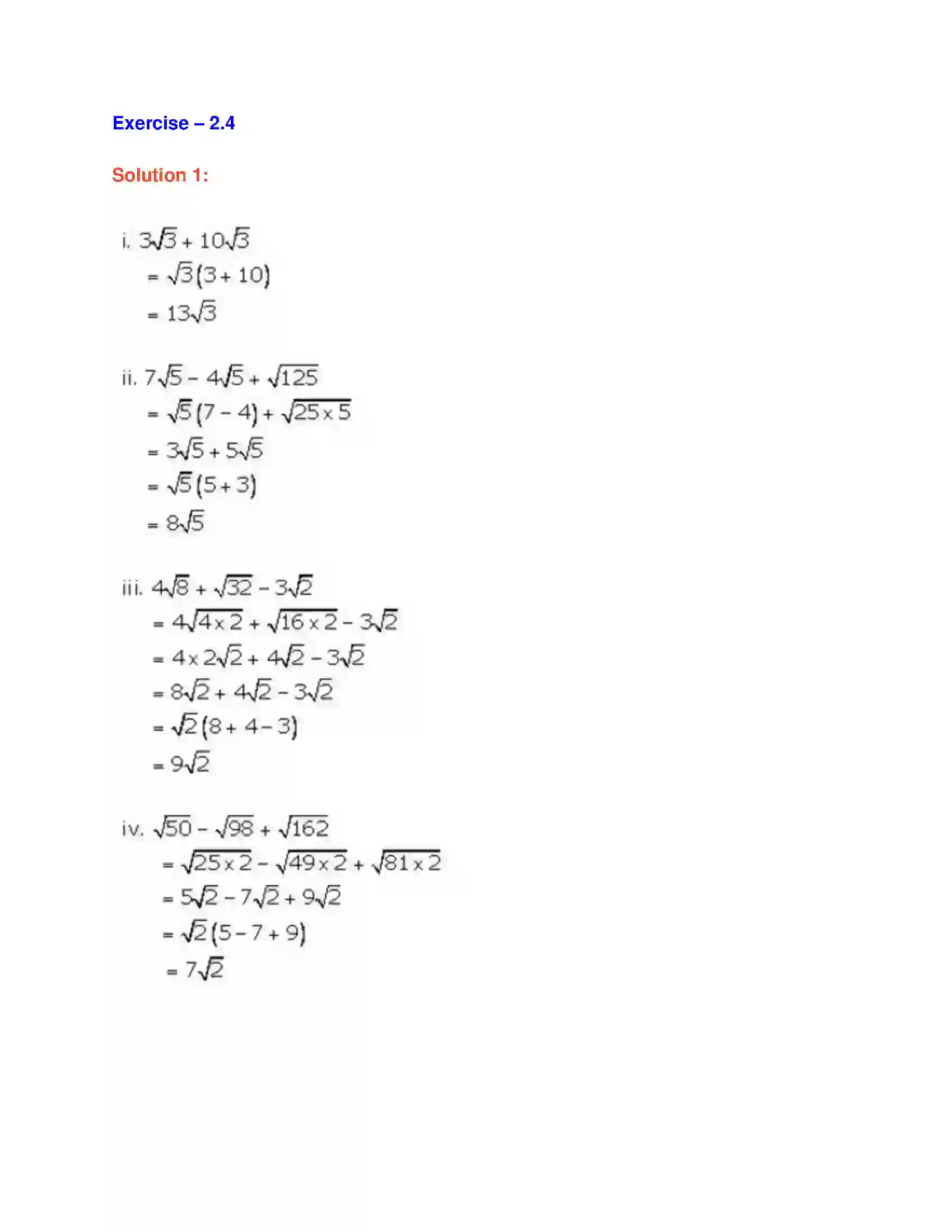 Maharashtra Board Class 9th Algebra Real Numbers Solution 23