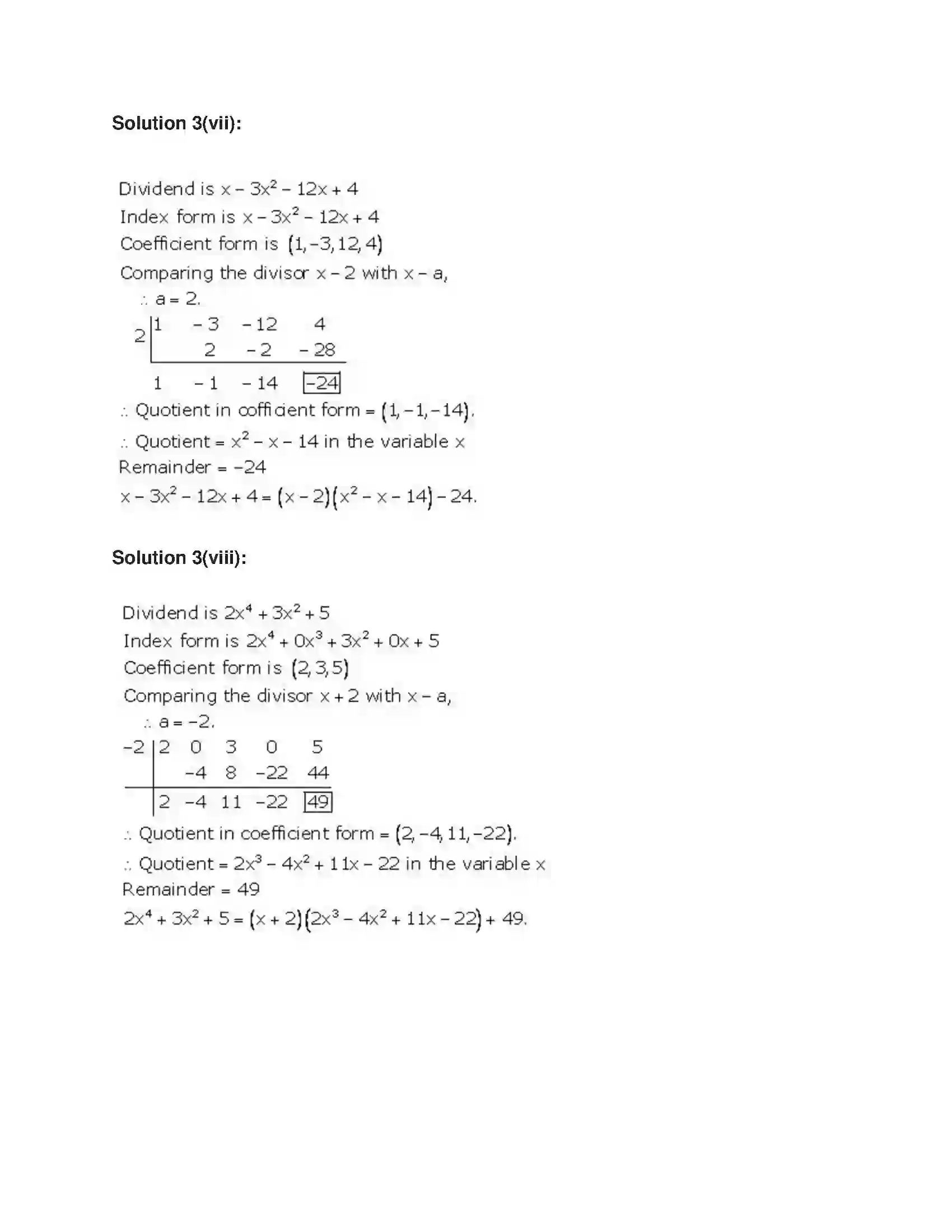 Maharashtra Board Class 9th Algebra Algebraic Expressions Solution 27