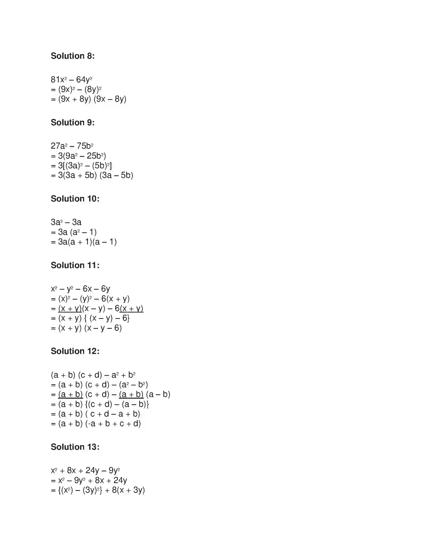 Maharashtra Board Class 9th Algebra Algebraic Expressions Solution 6