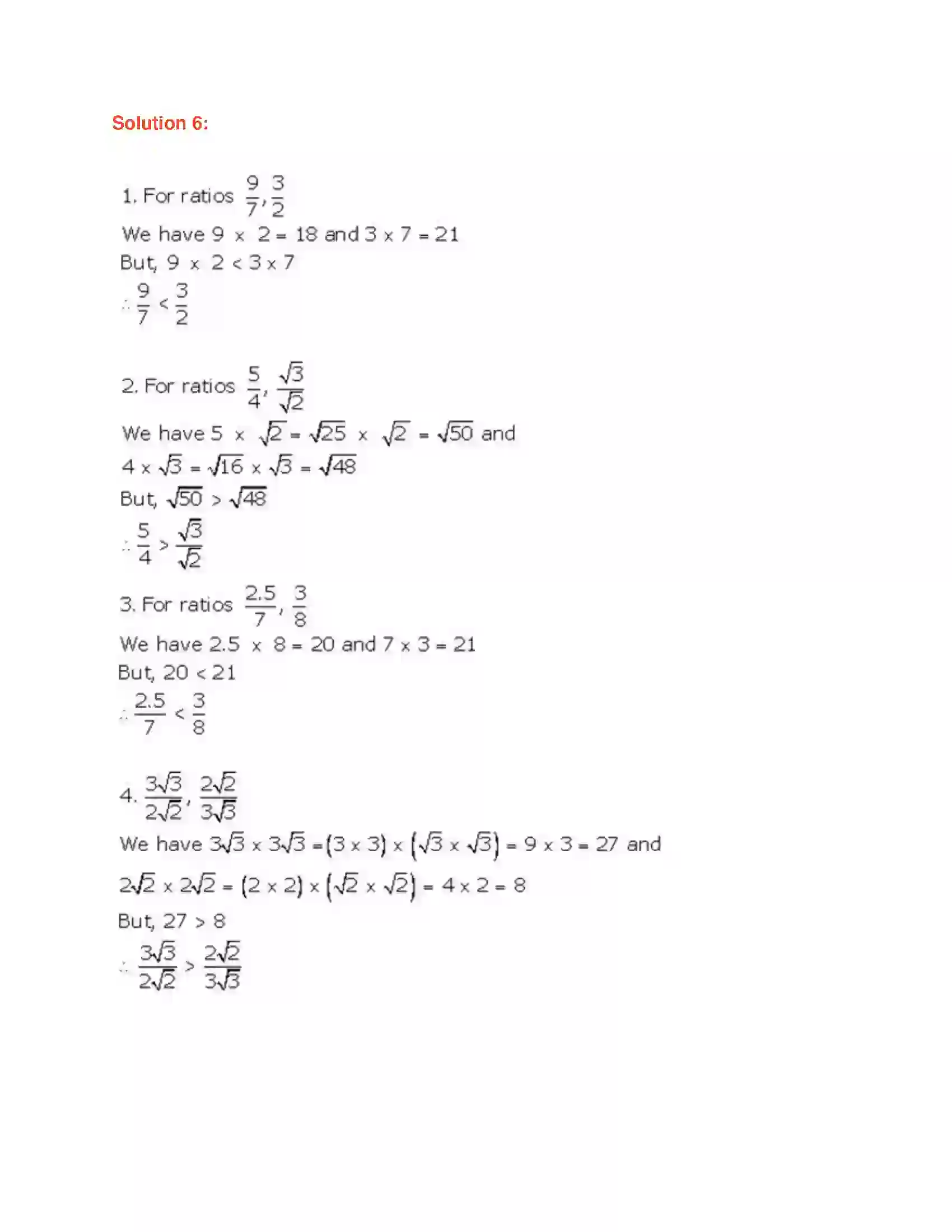 Maharashtra Board Class 9th Algebra Ratio and Proportion Solution 5