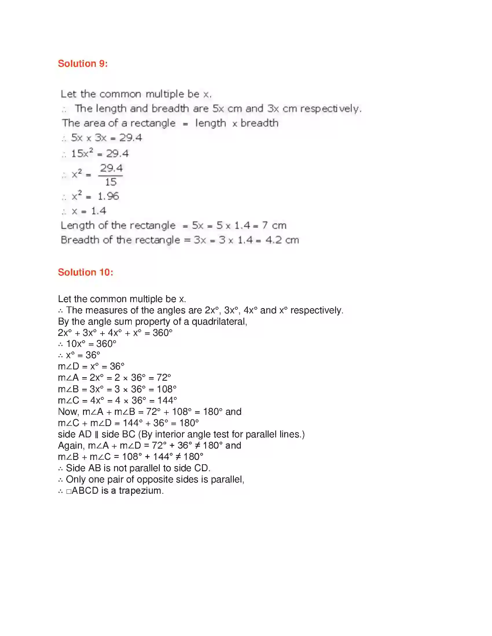 Maharashtra Board Class 9th Algebra Ratio and Proportion Solution 7