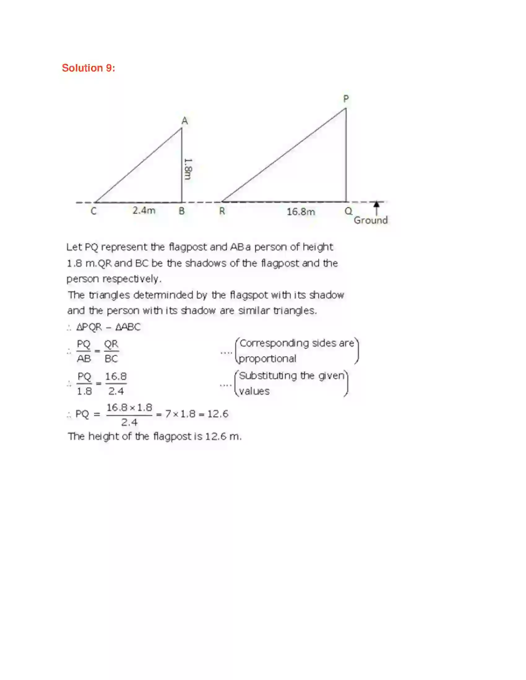 Maharashtra Board Class 9th Geometry Triangles Solution 14