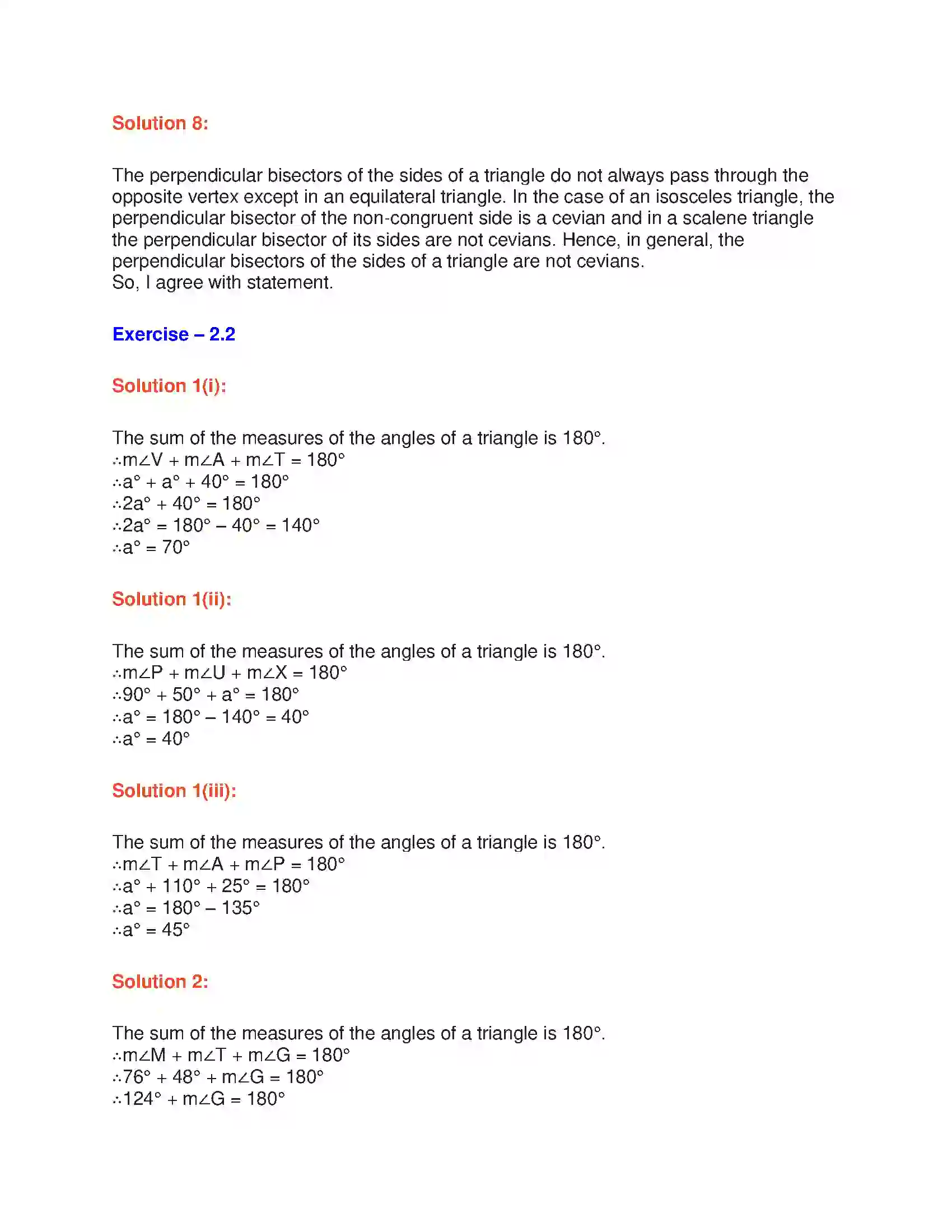 Maharashtra Board Class 9th Geometry Triangles Solution 4