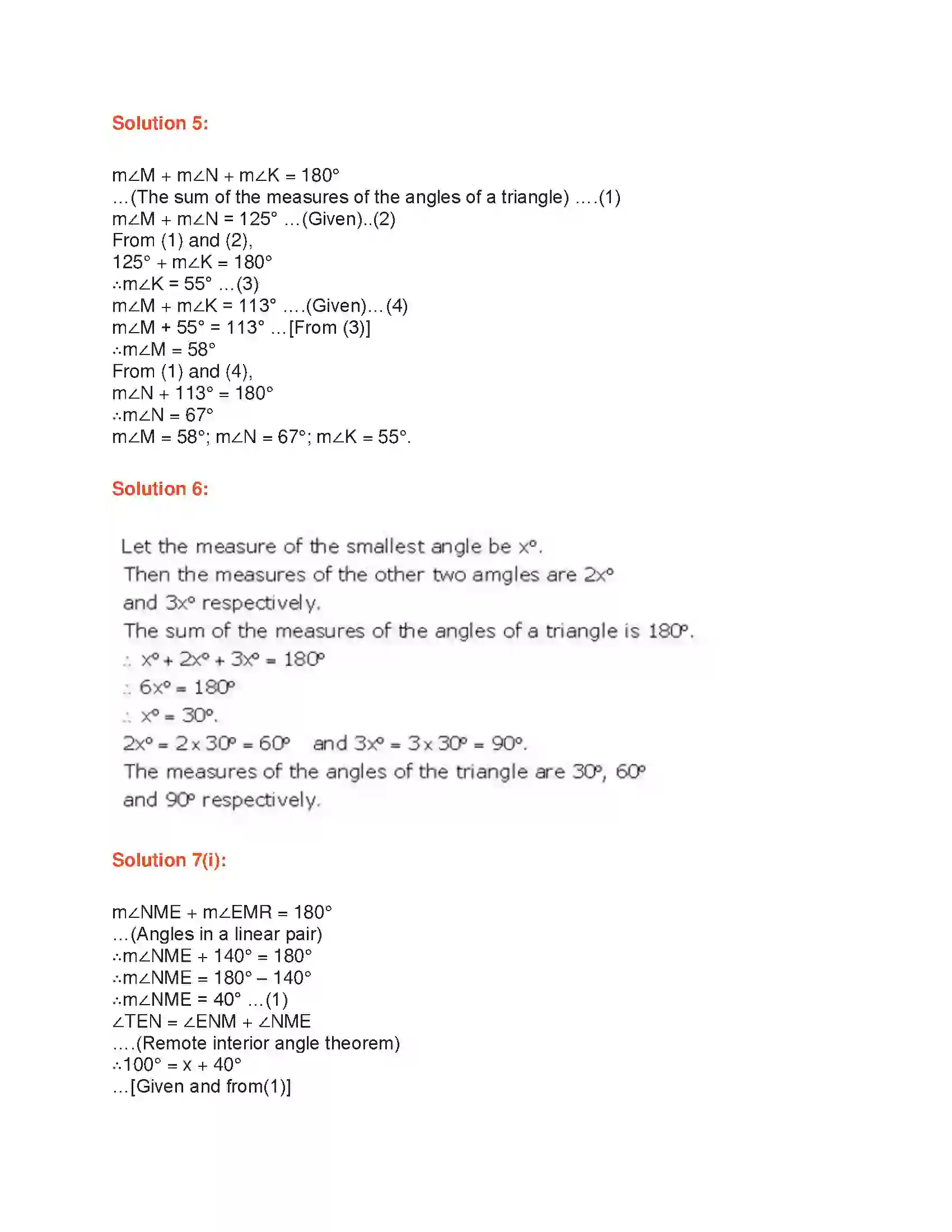 Maharashtra Board Class 9th Geometry Triangles Solution 6