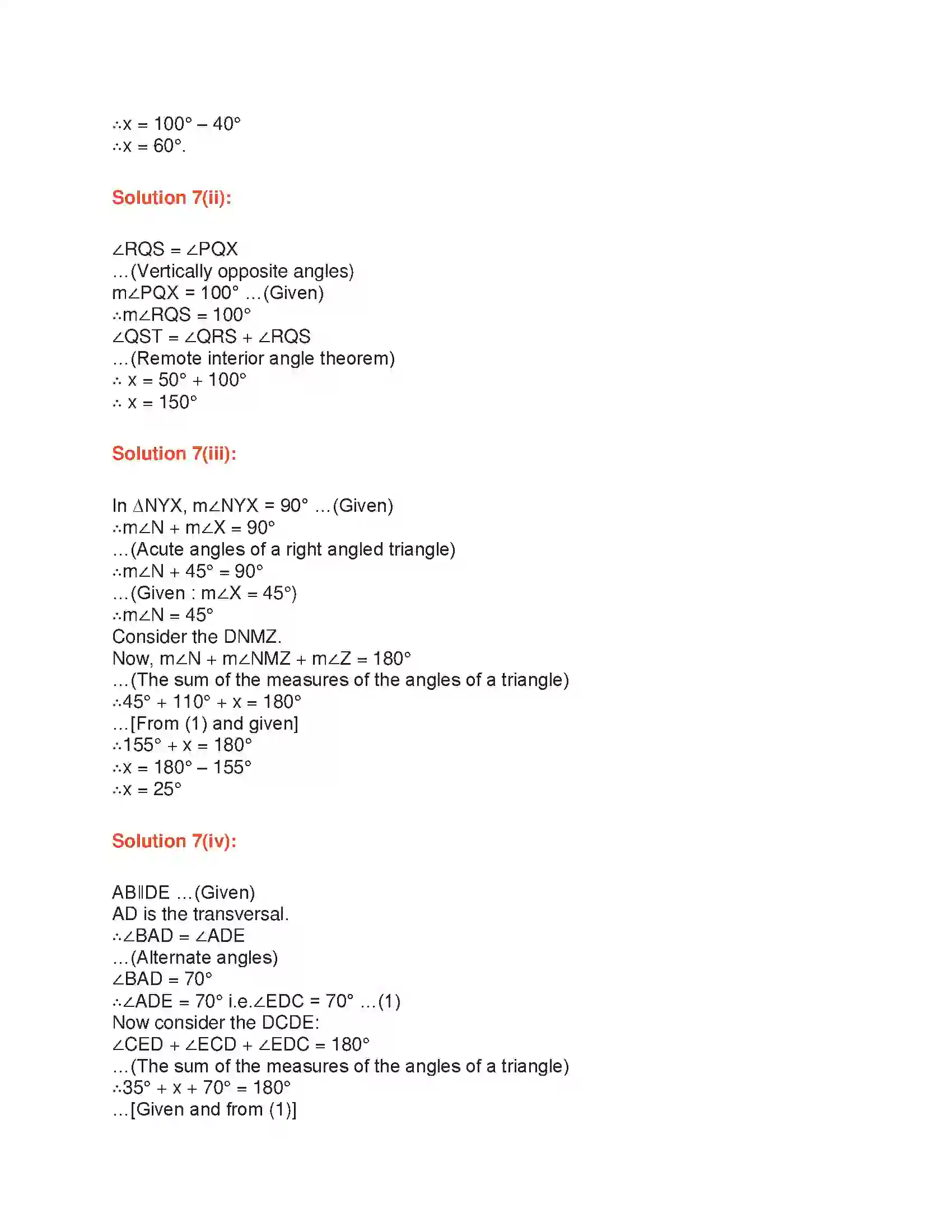 Maharashtra Board Class 9th Geometry Triangles Solution 7