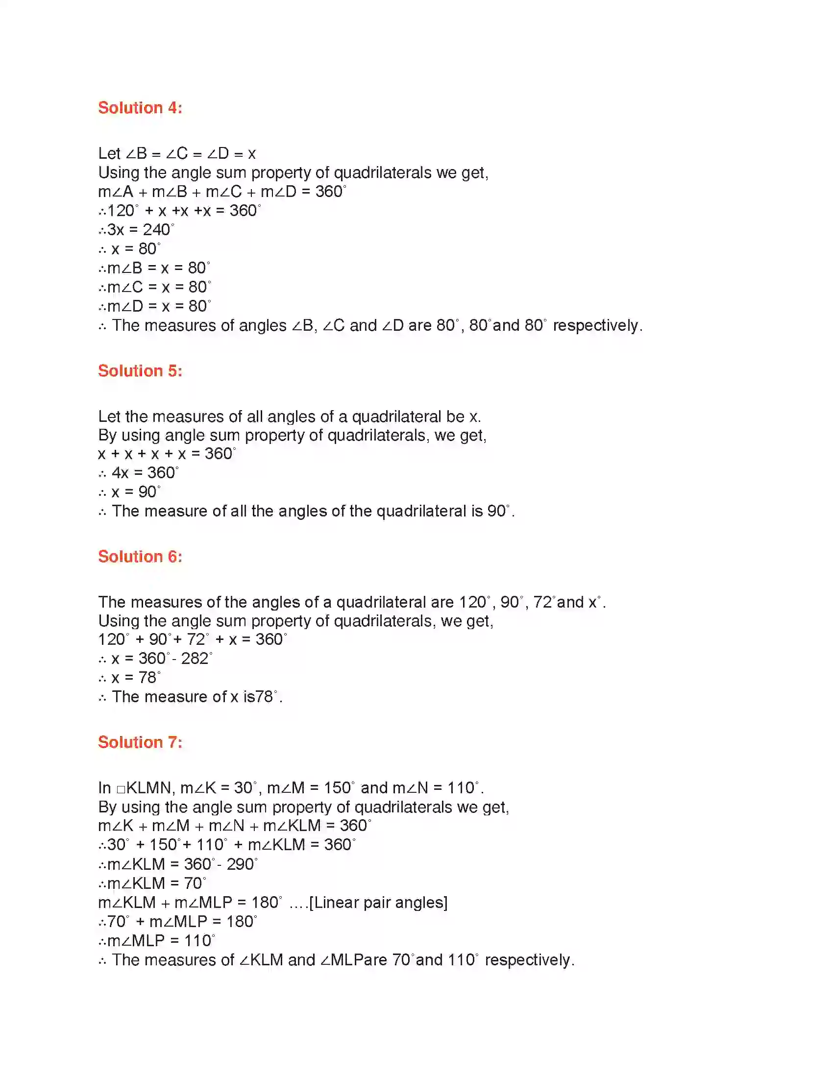 Maharashtra Board Class 9th Geometry Quadrilaterals Solution 2