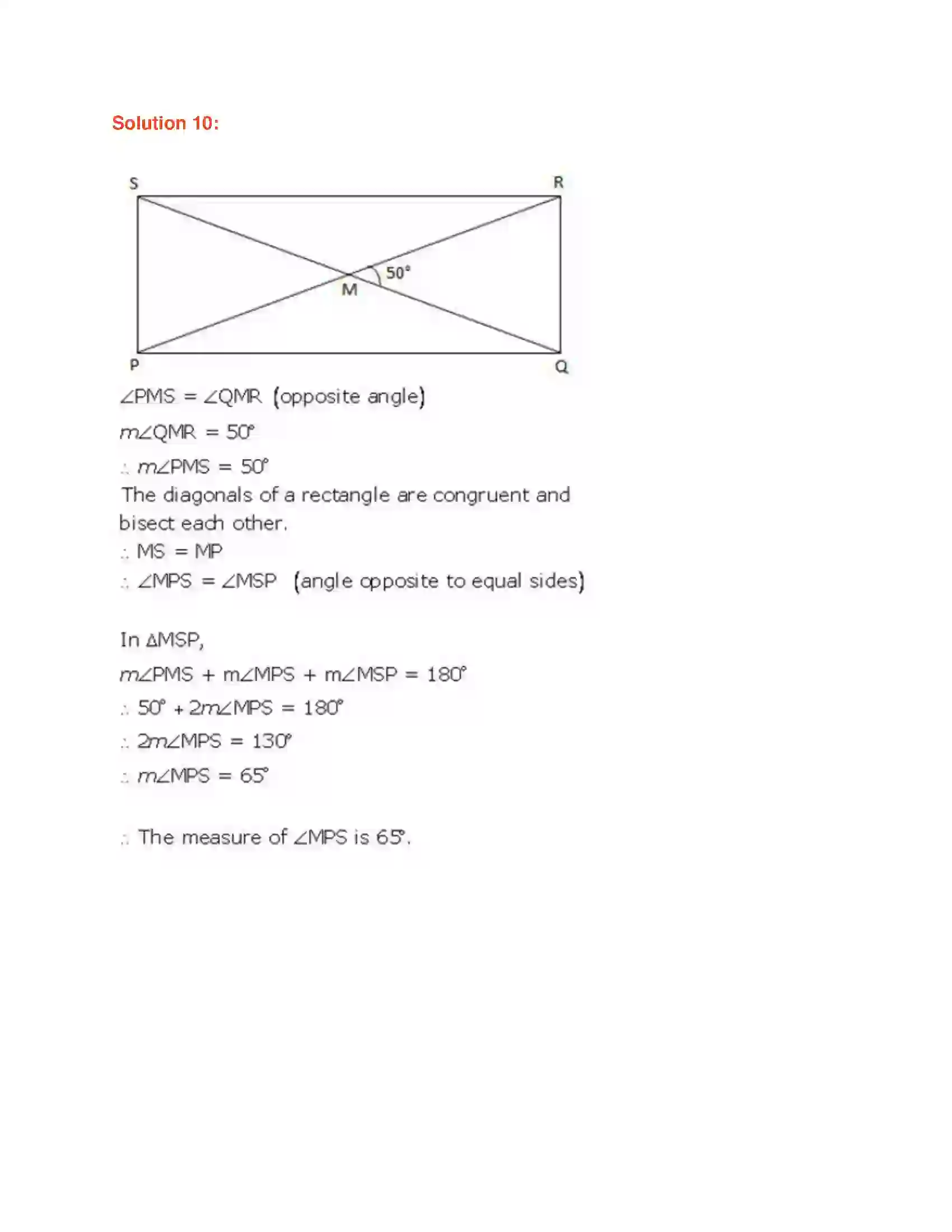 Maharashtra Board Class 9th Geometry Quadrilaterals Solution 21