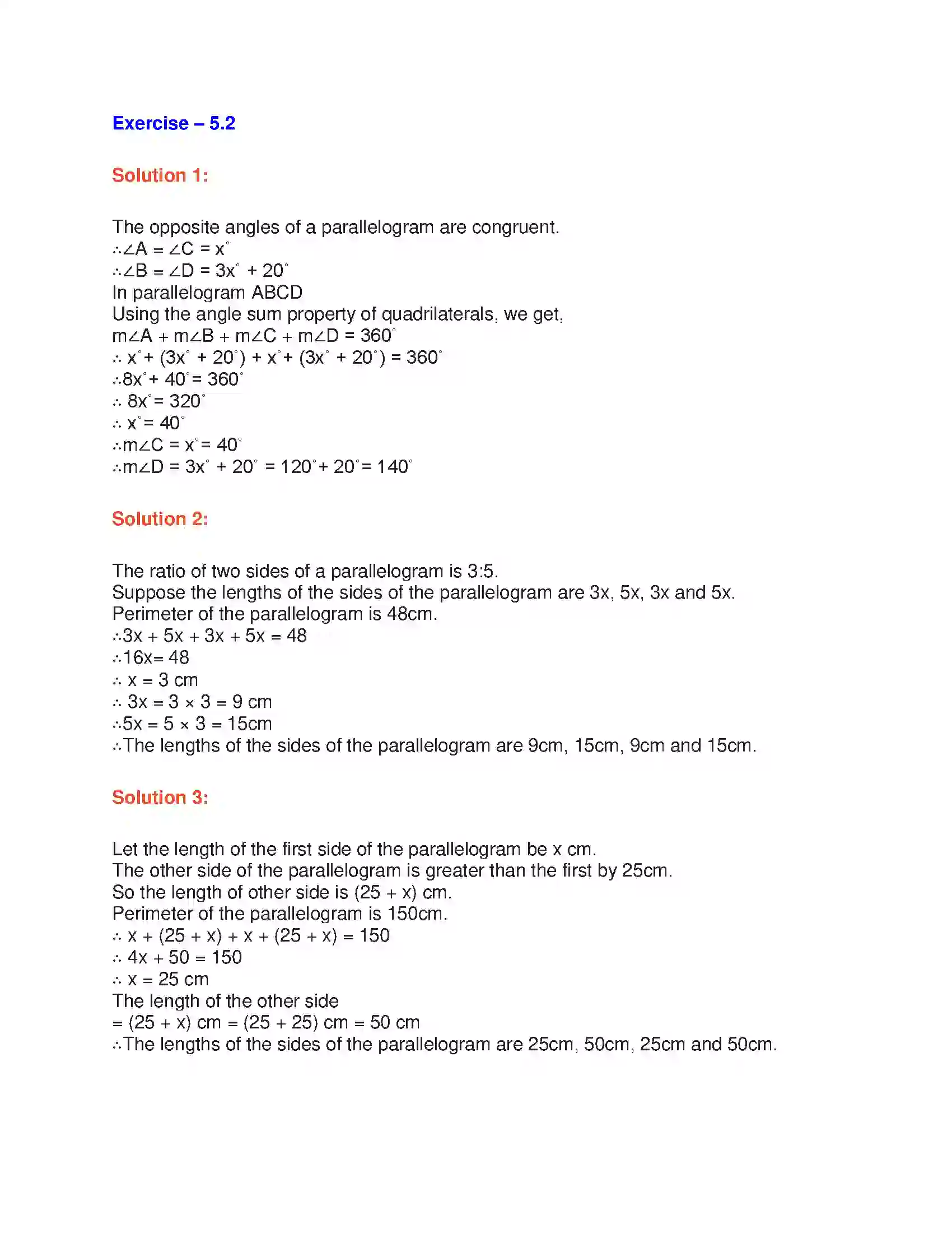 Maharashtra Board Class 9th Geometry Quadrilaterals Solution 5