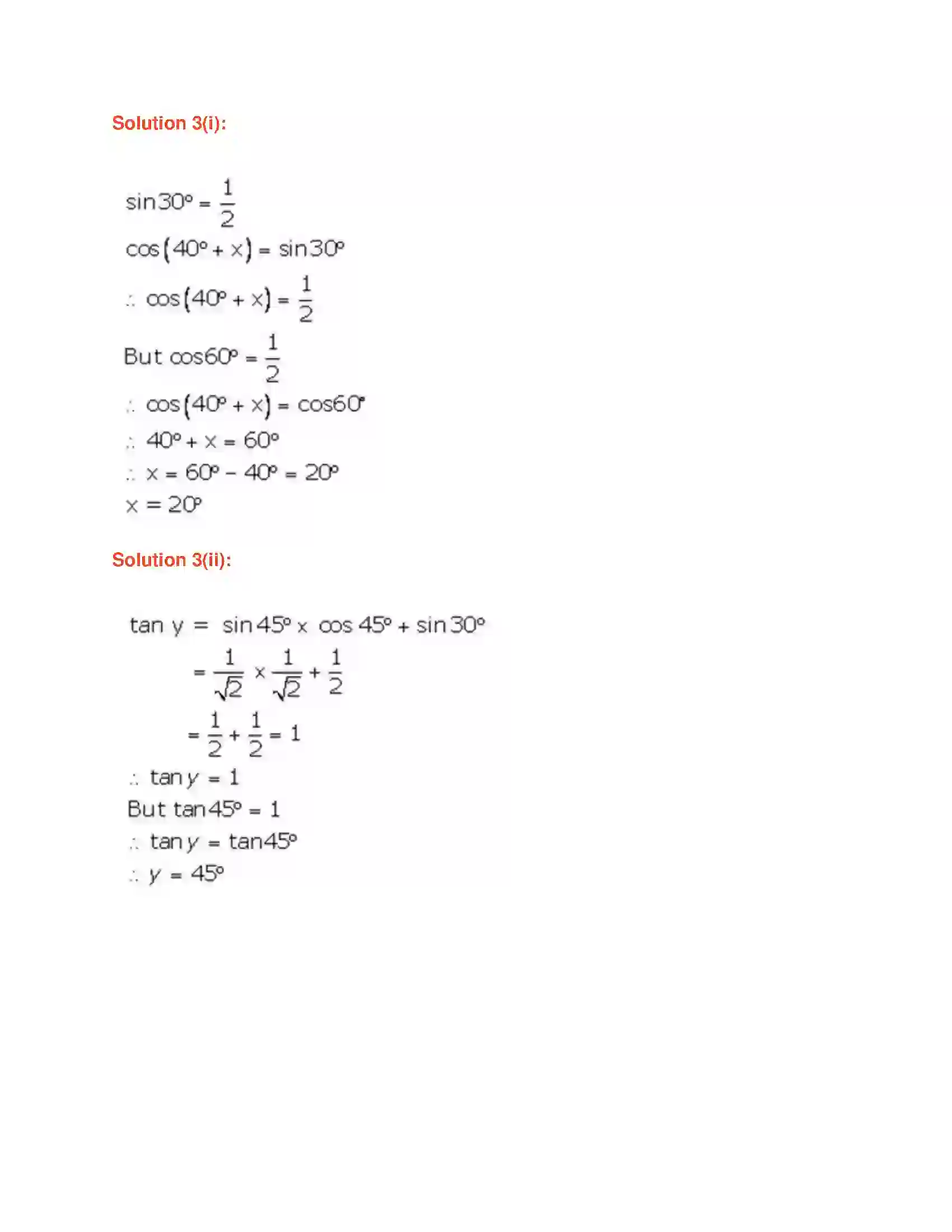 Maharashtra Board Class 9th Geometry Trigonometry Solution 7