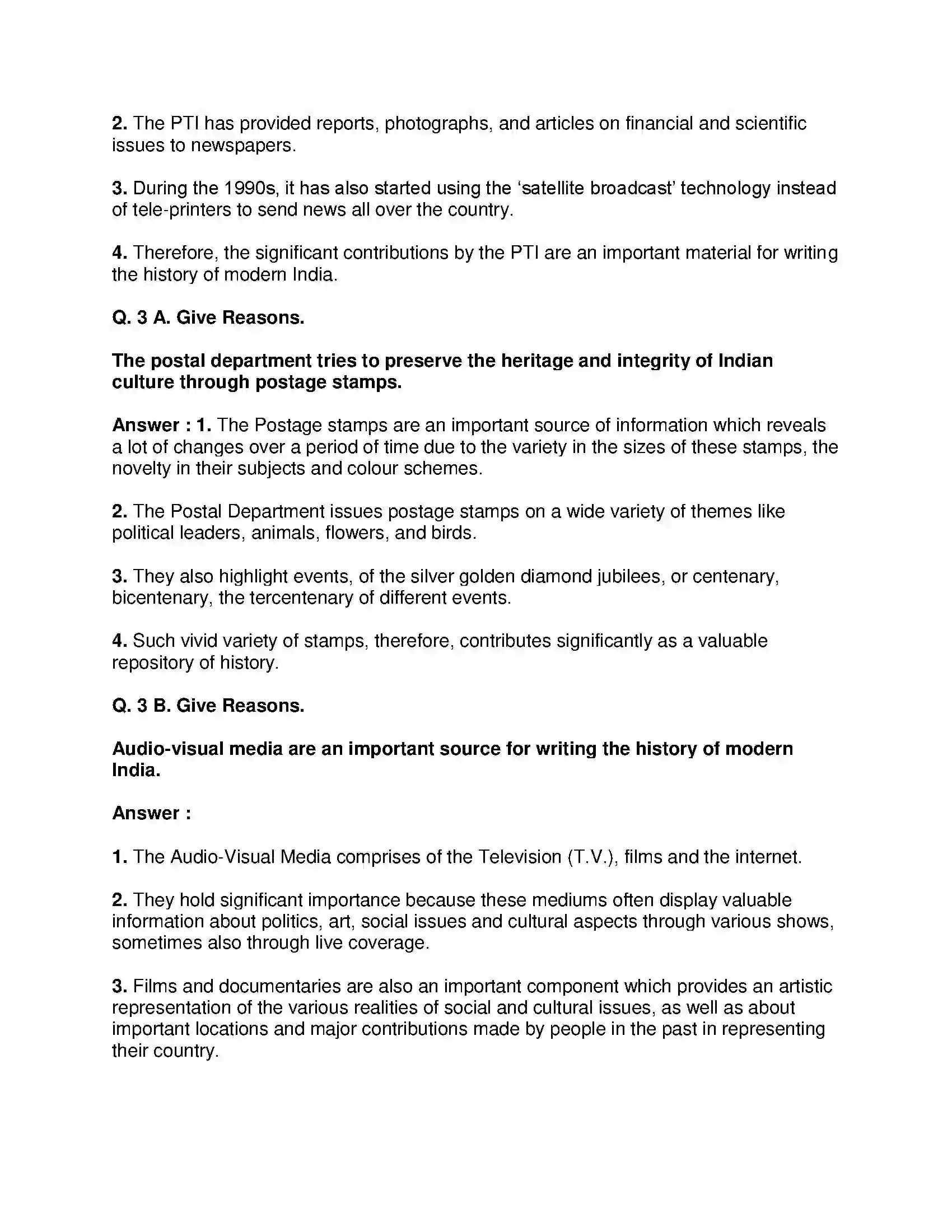 Maharashtra Board Class 9th History - English Medium Sources of History Solution 5