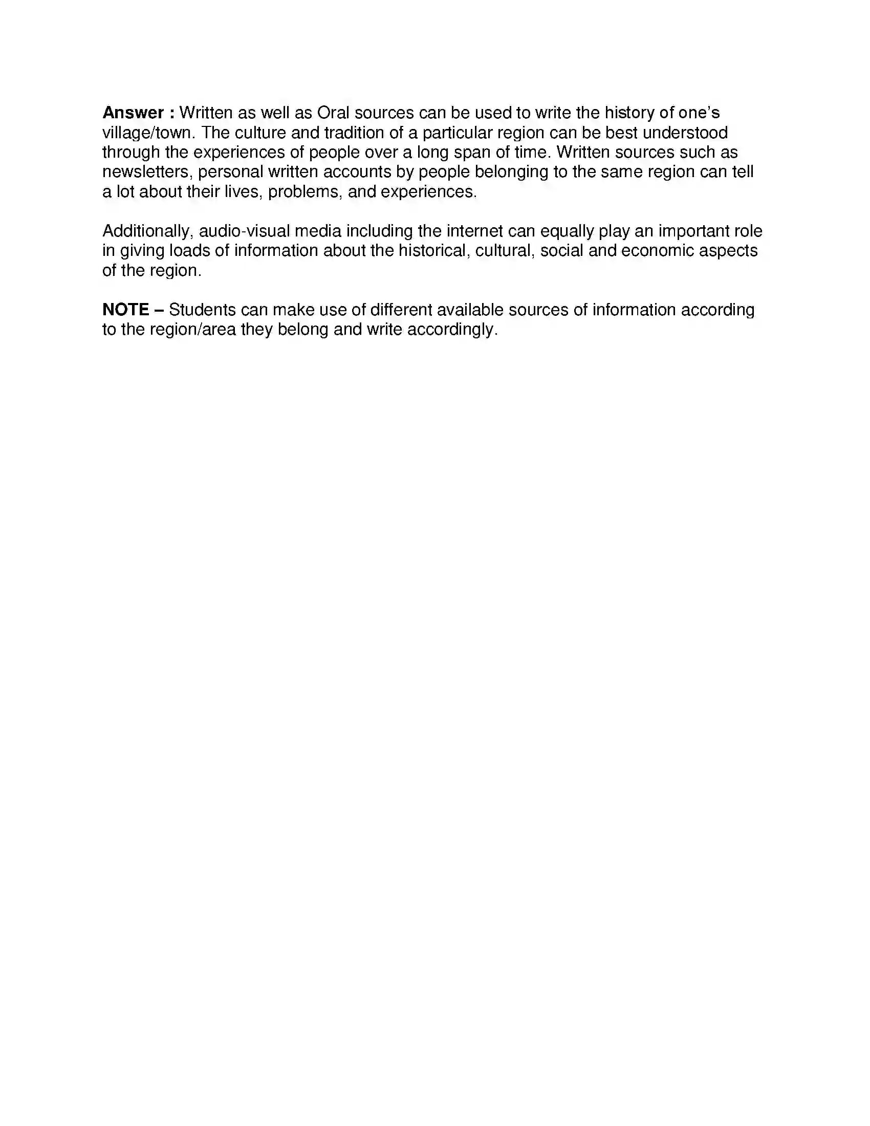 Maharashtra Board Class 9th History - English Medium Sources of History Solution 7