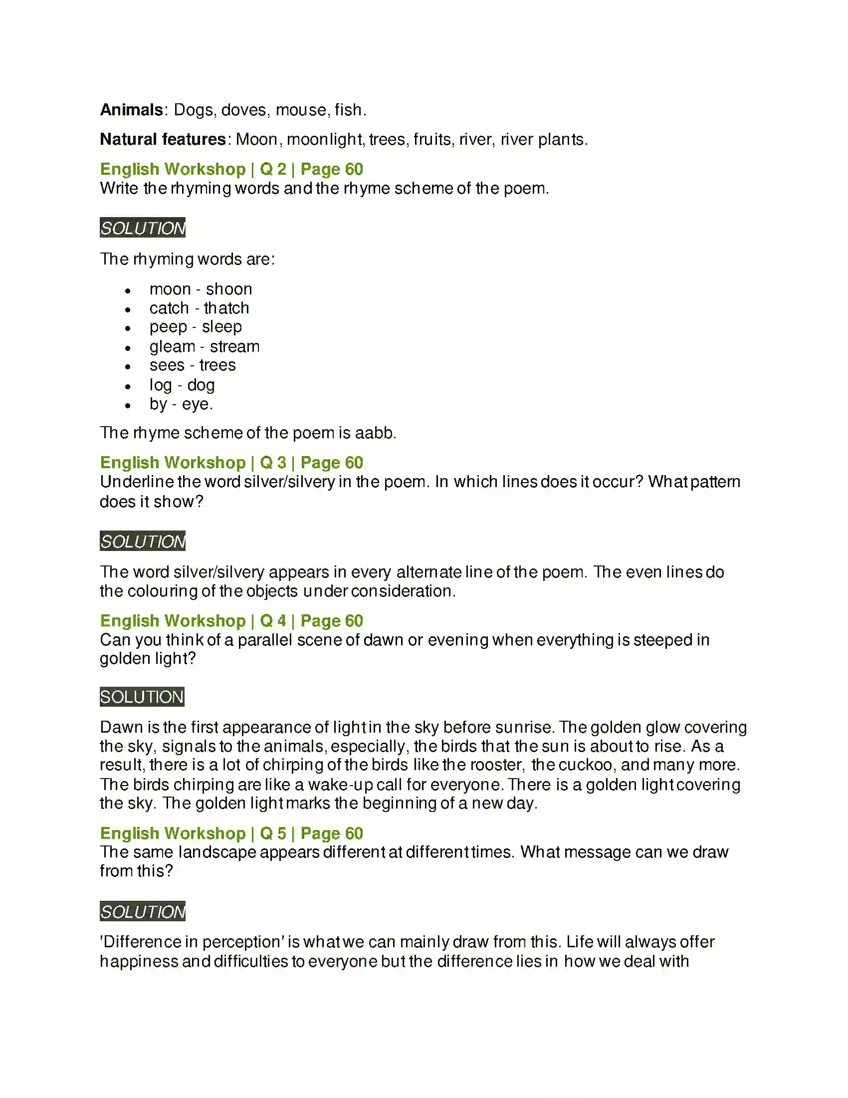 Maharashtra Board Class 9th Kumarbharati - English Medium 3.1 Silver Solution 3