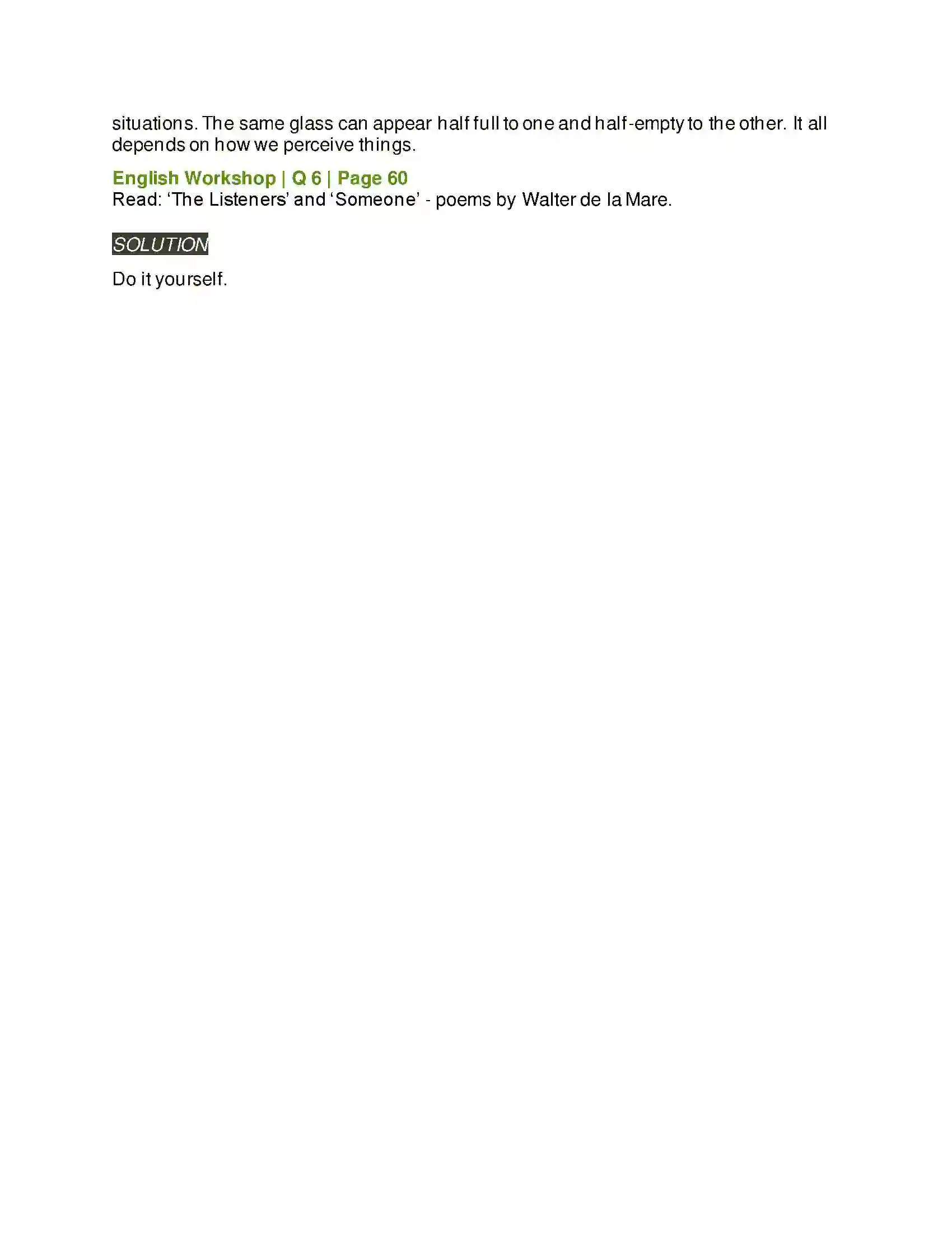 Maharashtra Board Class 9th Kumarbharati - English Medium 3.1 Silver Solution 4