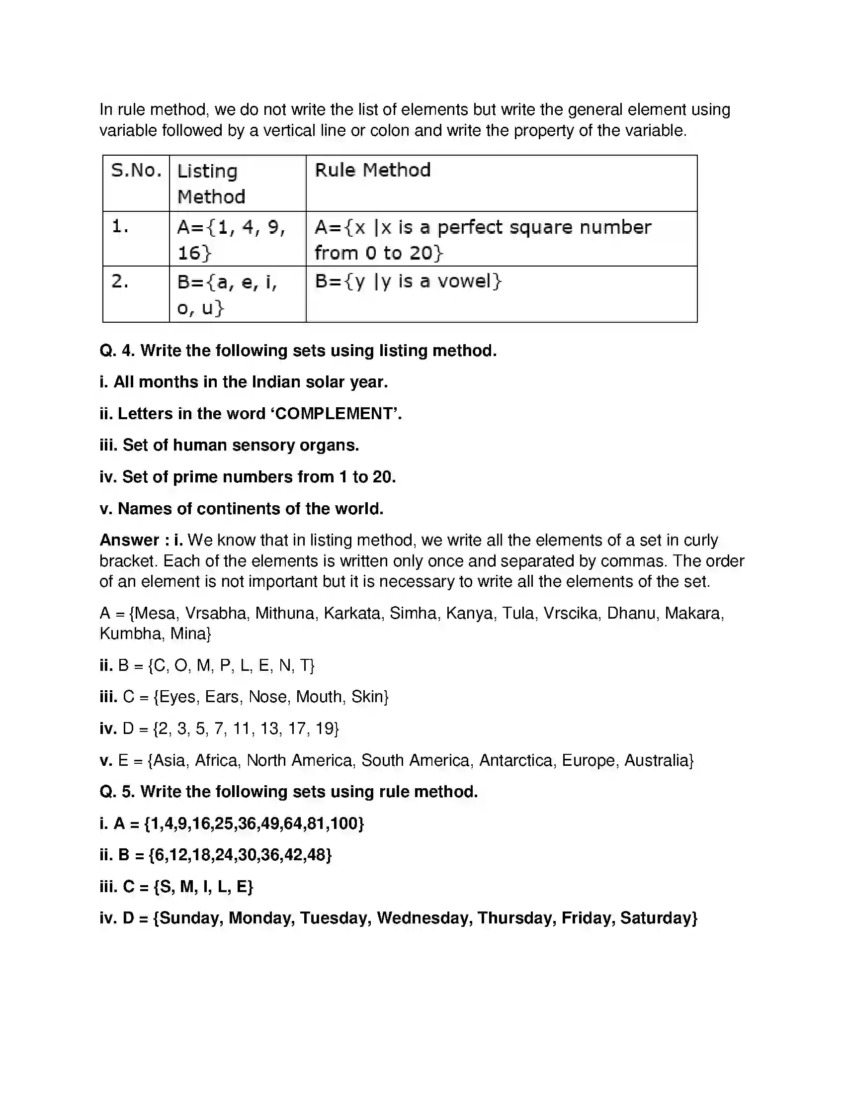 Maharashtra Board Class 9th Mathematics Part-I - English Medium Sets Solution 2