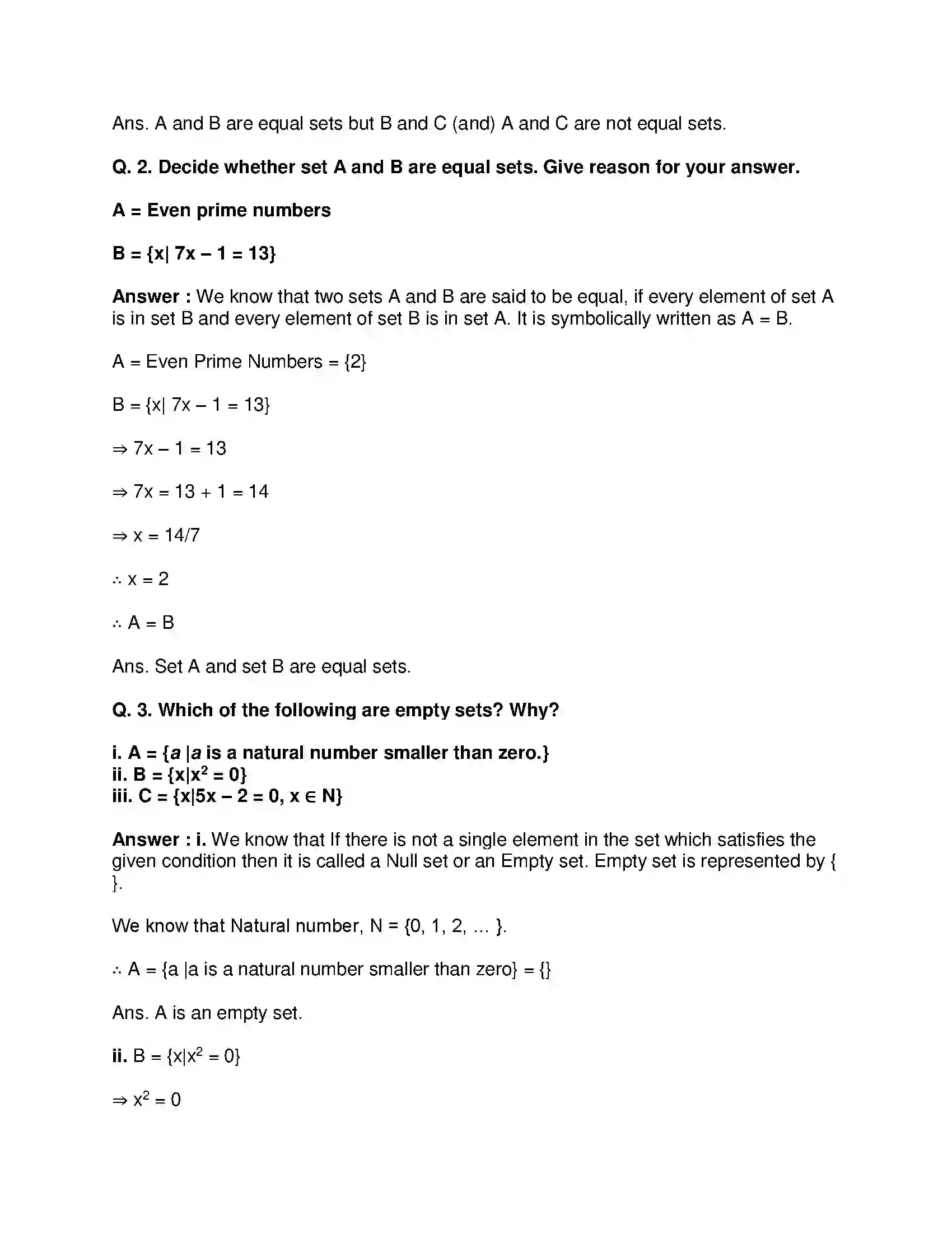 Maharashtra Board Class 9th Mathematics Part-I - English Medium Sets Solution 4