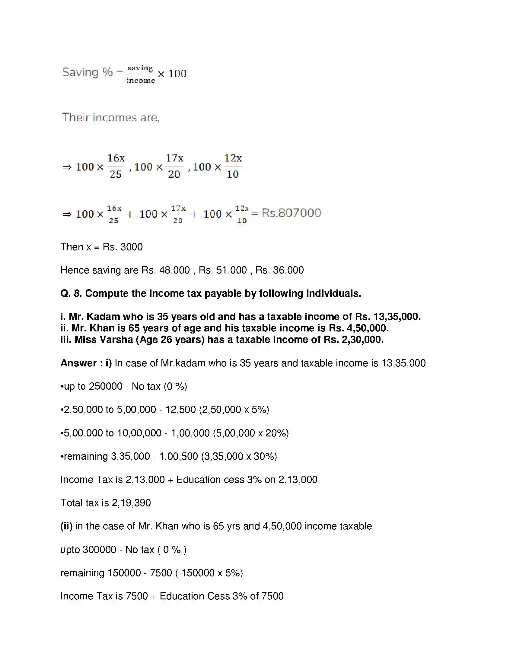 Maharashtra Board Class 9th Mathematics Part-I - English Medium Financial Planning Solution 15