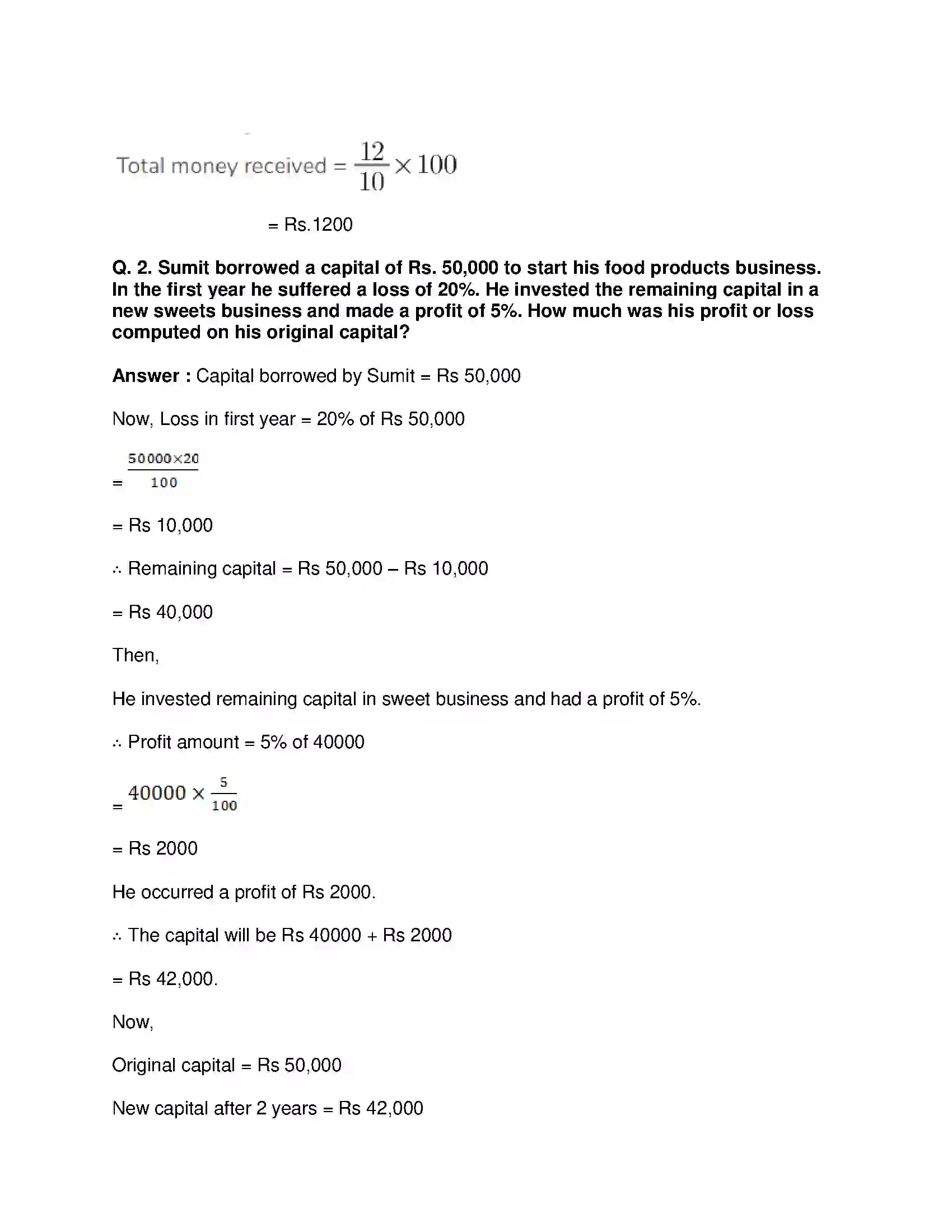 Maharashtra Board Class 9th Mathematics Part-I - English Medium Financial Planning Solution 2