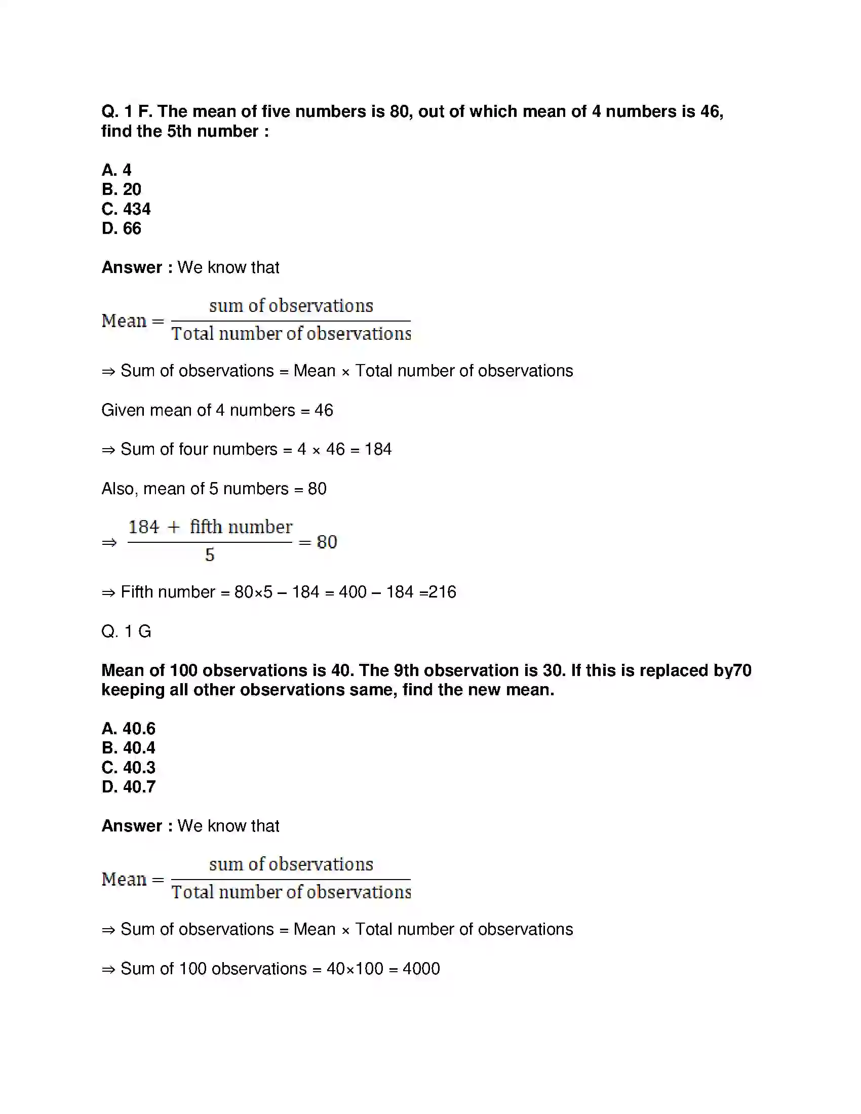 Maharashtra Board Class 9th Mathematics Part-I - English Medium Statistics Solution 22