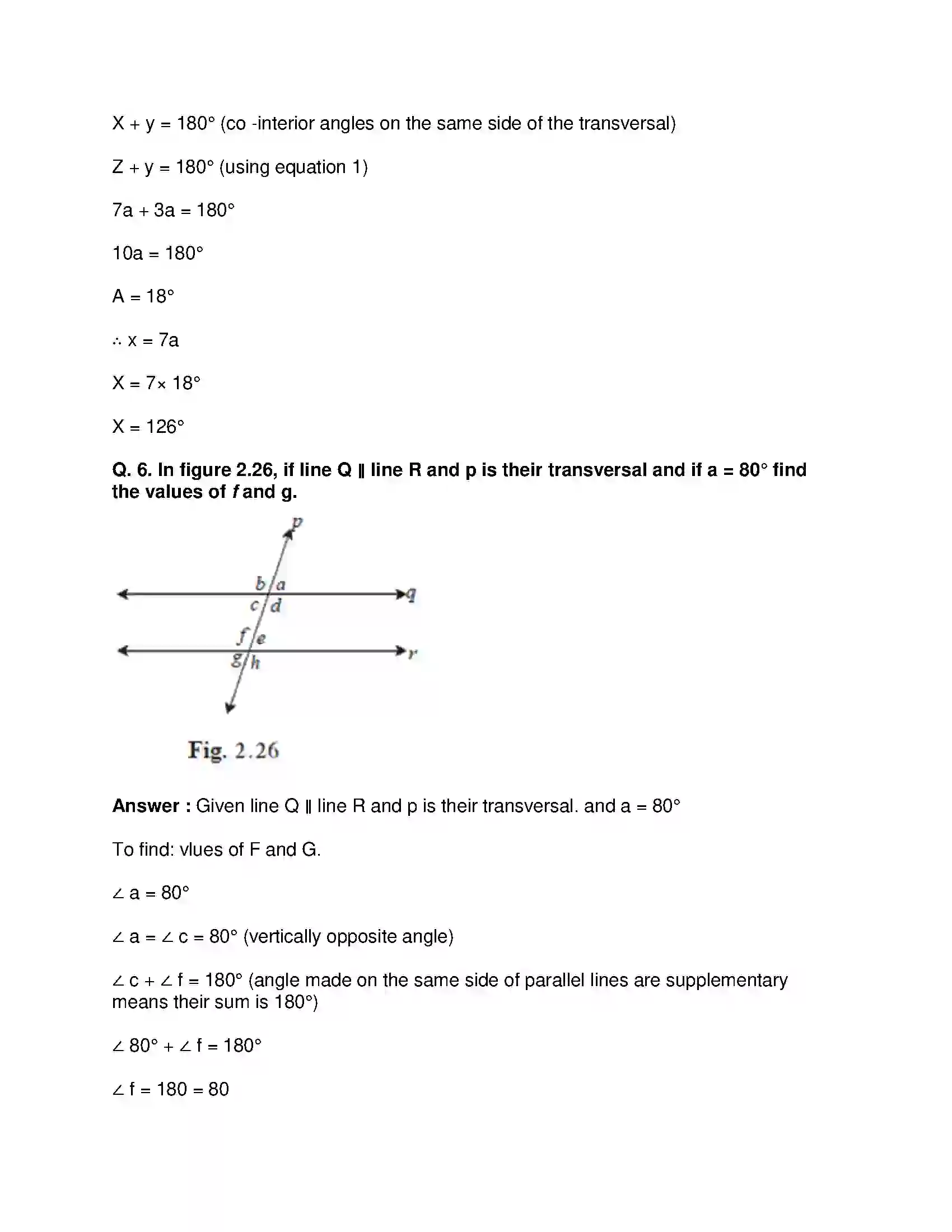 Maharashtra Board Class 9th Mathematics Part-II - English Medium Parallel Lines Solution 17